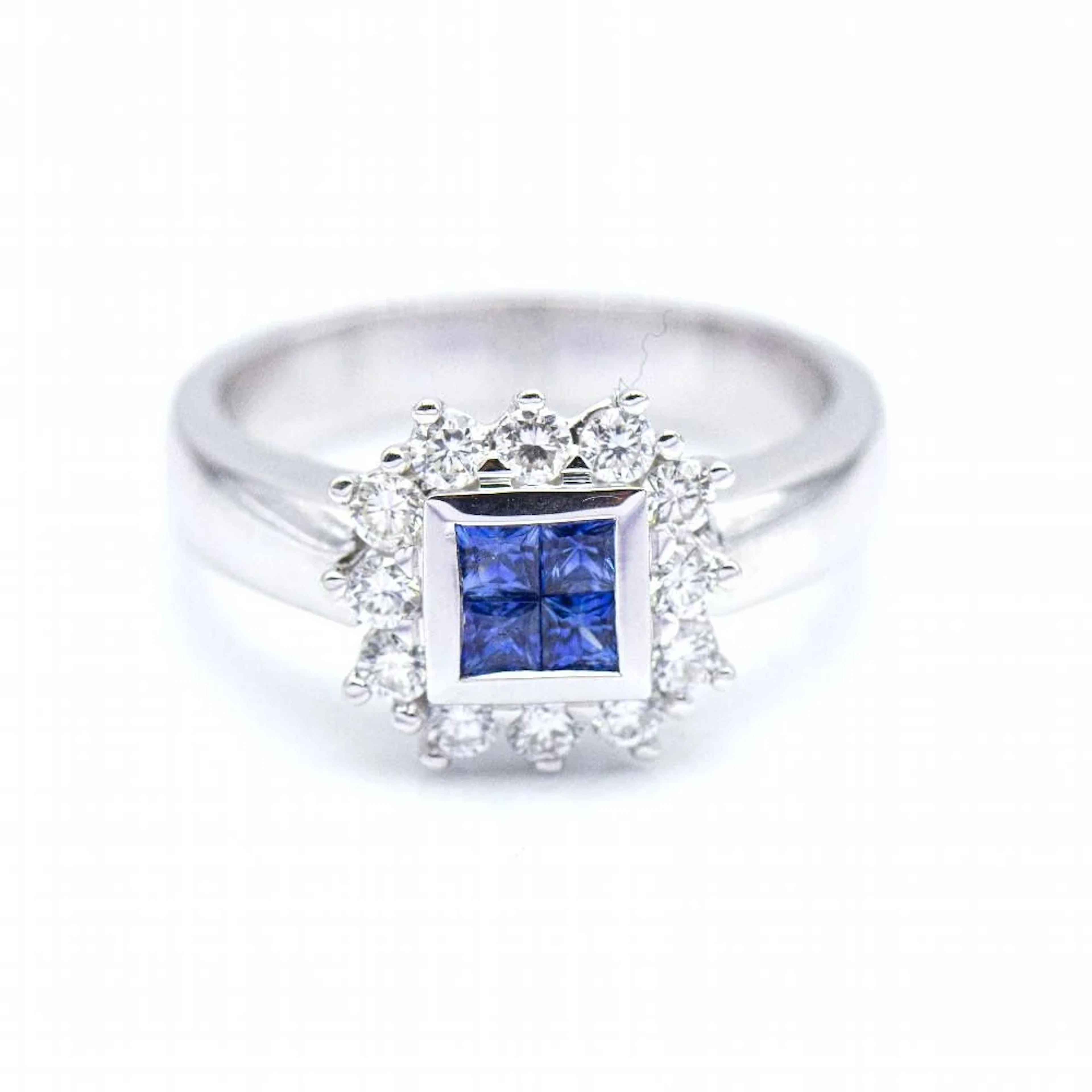 MONACO ring with diamonds and sapphires second-hand
