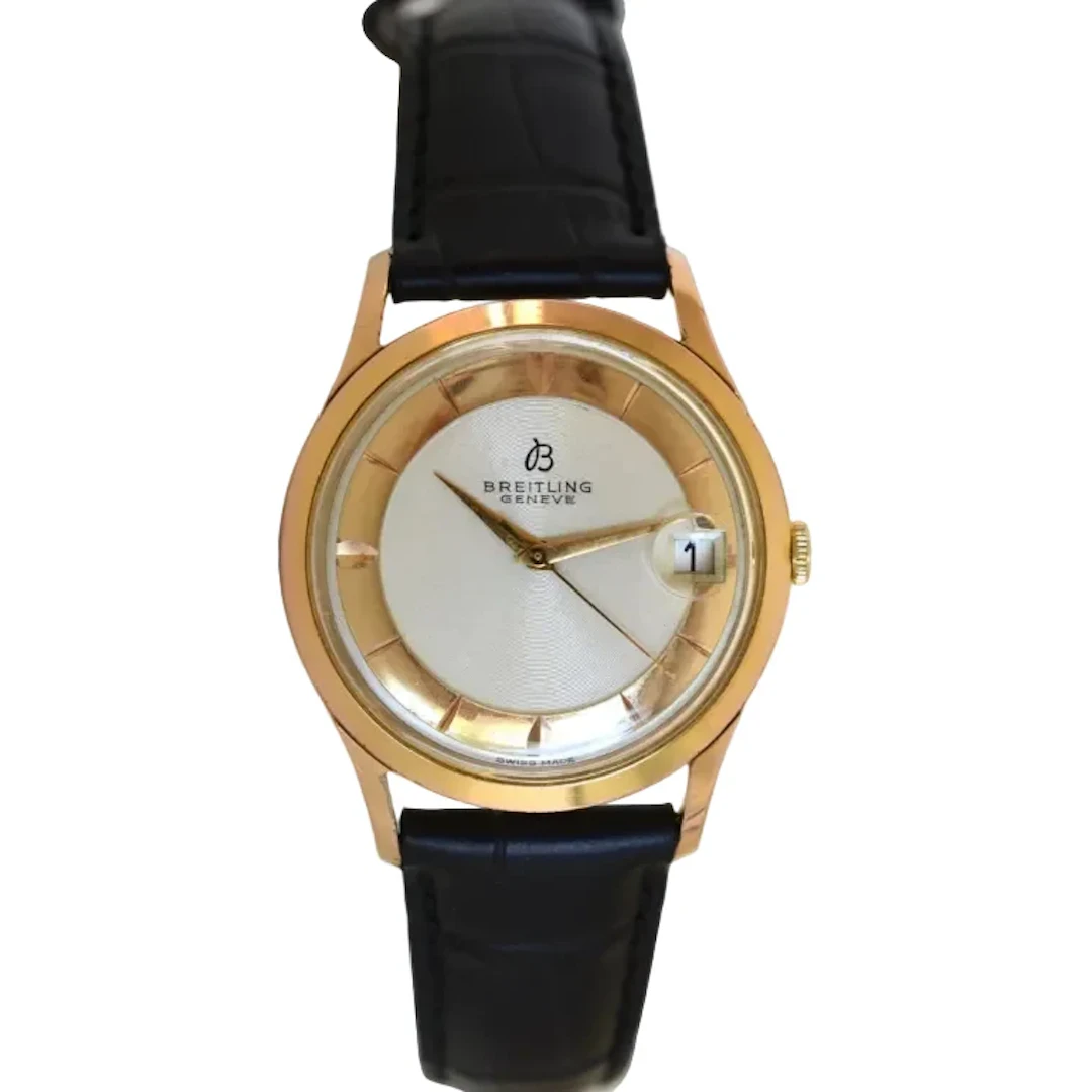 BREITLING Watch, Ref. 4002, gold-plated and steel—two-tone dial, Venus