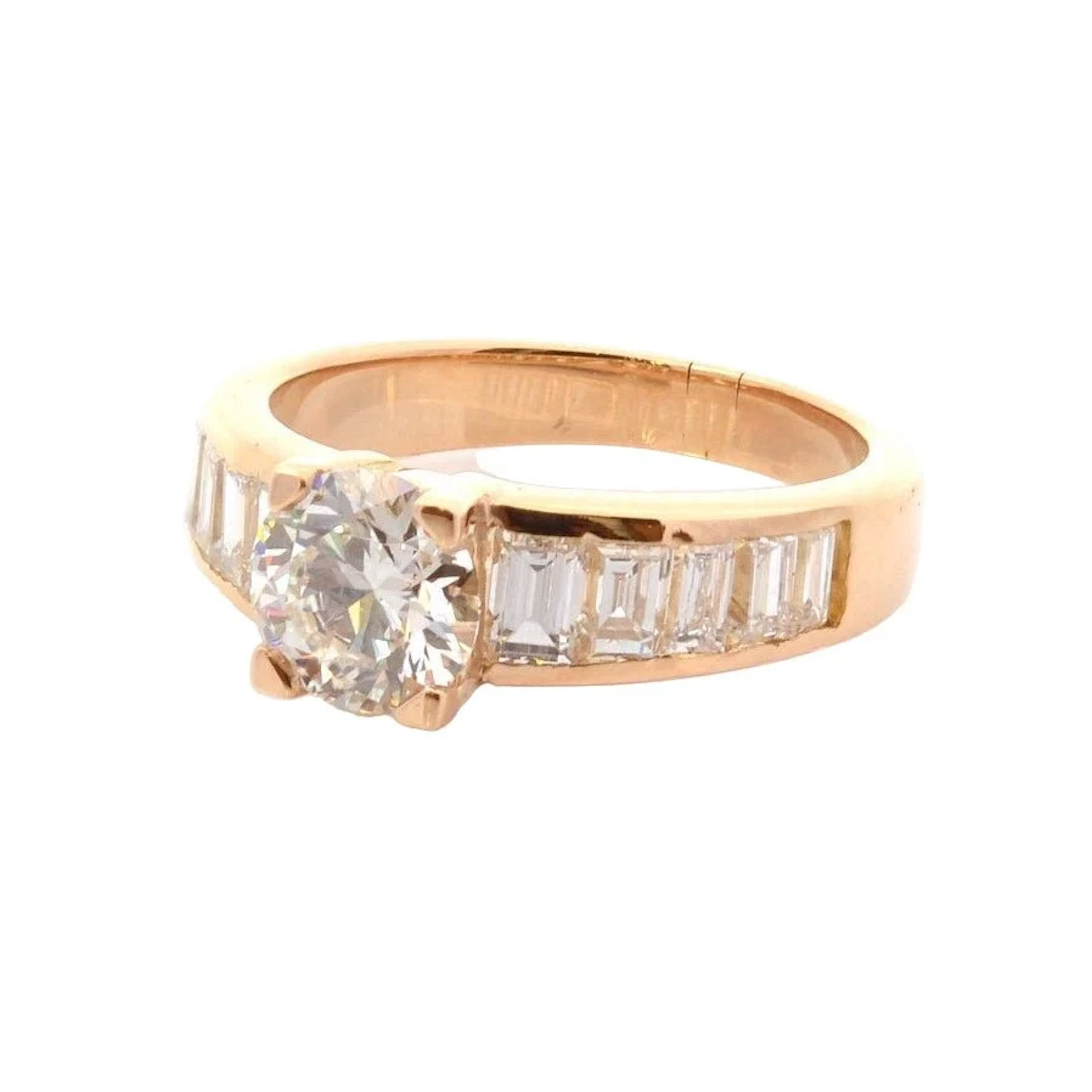 Gold and diamond ring