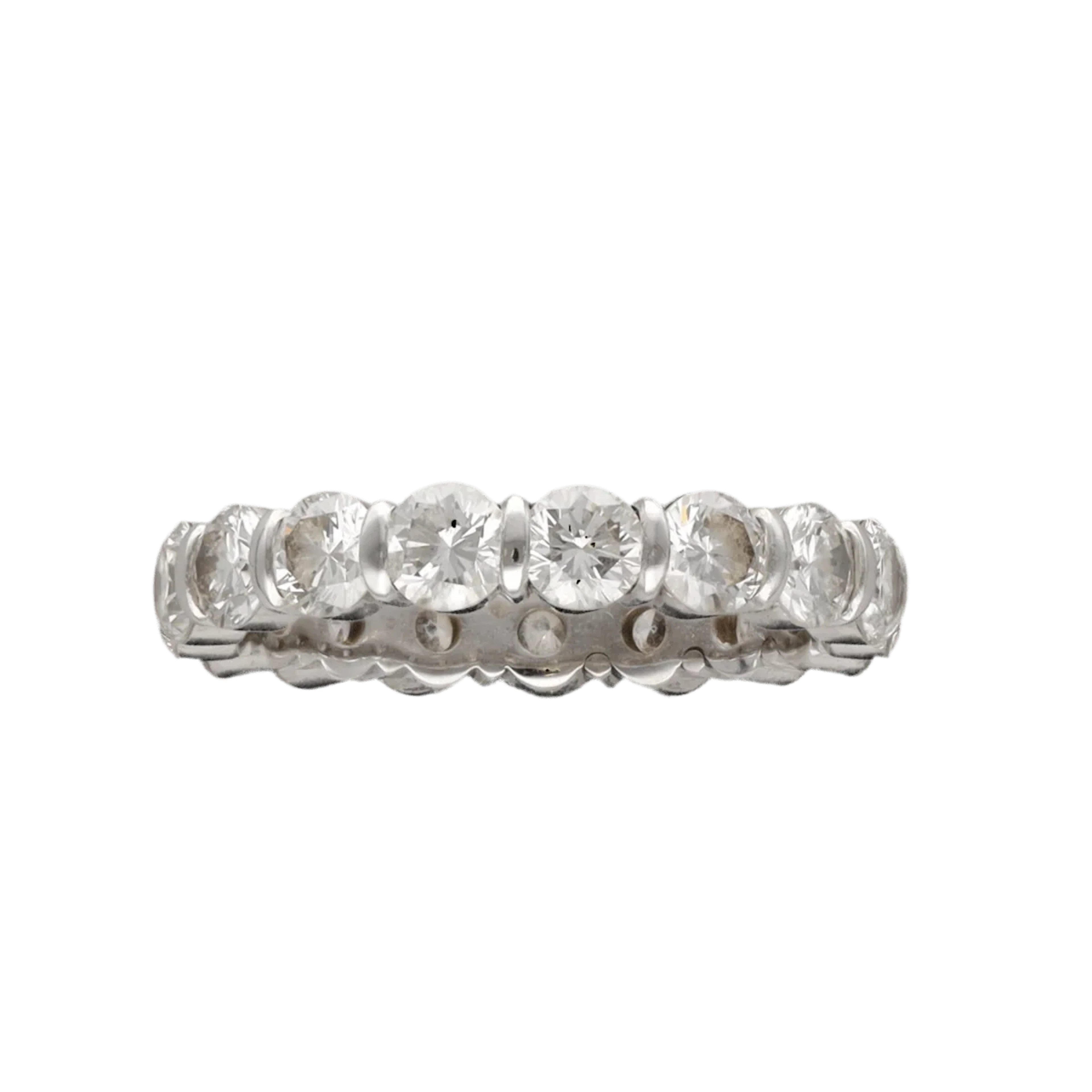 Alliance ring in white gold and diamonds