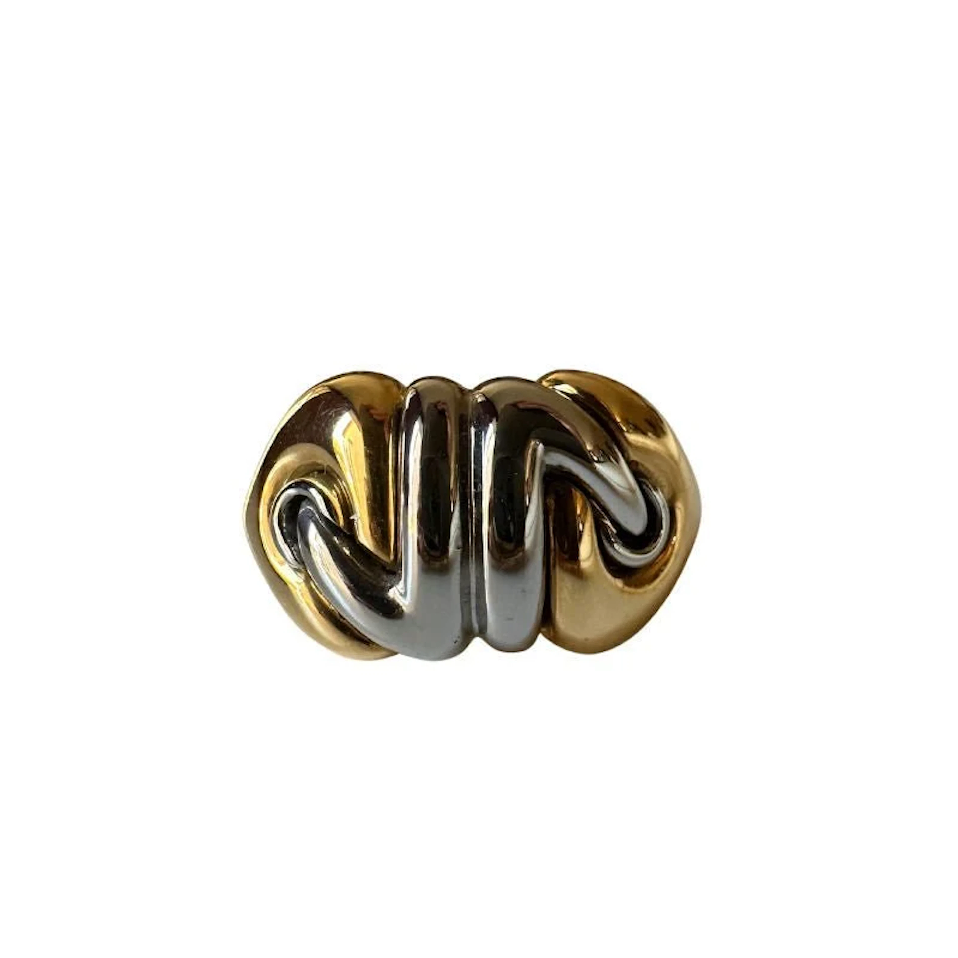 BULGARI "Naturalia" Dome Ring in yellow and white gold