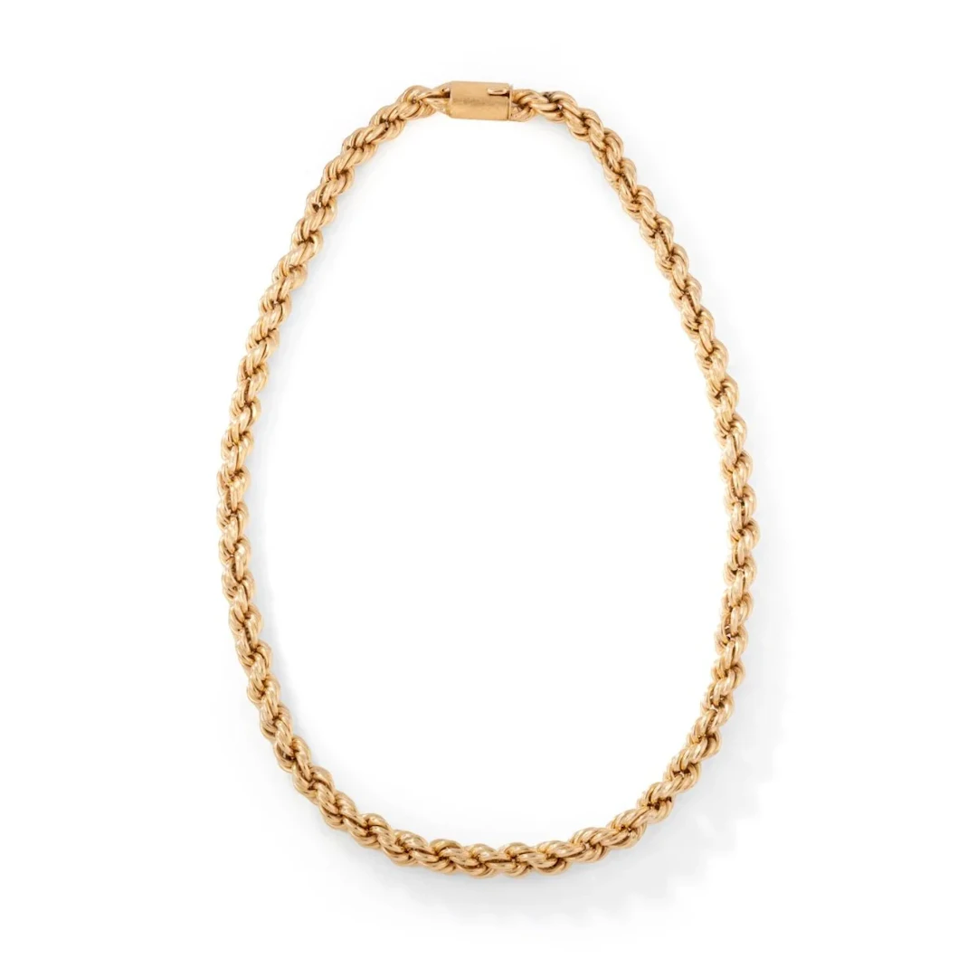 Polish-Style Rose Gold Link Necklace