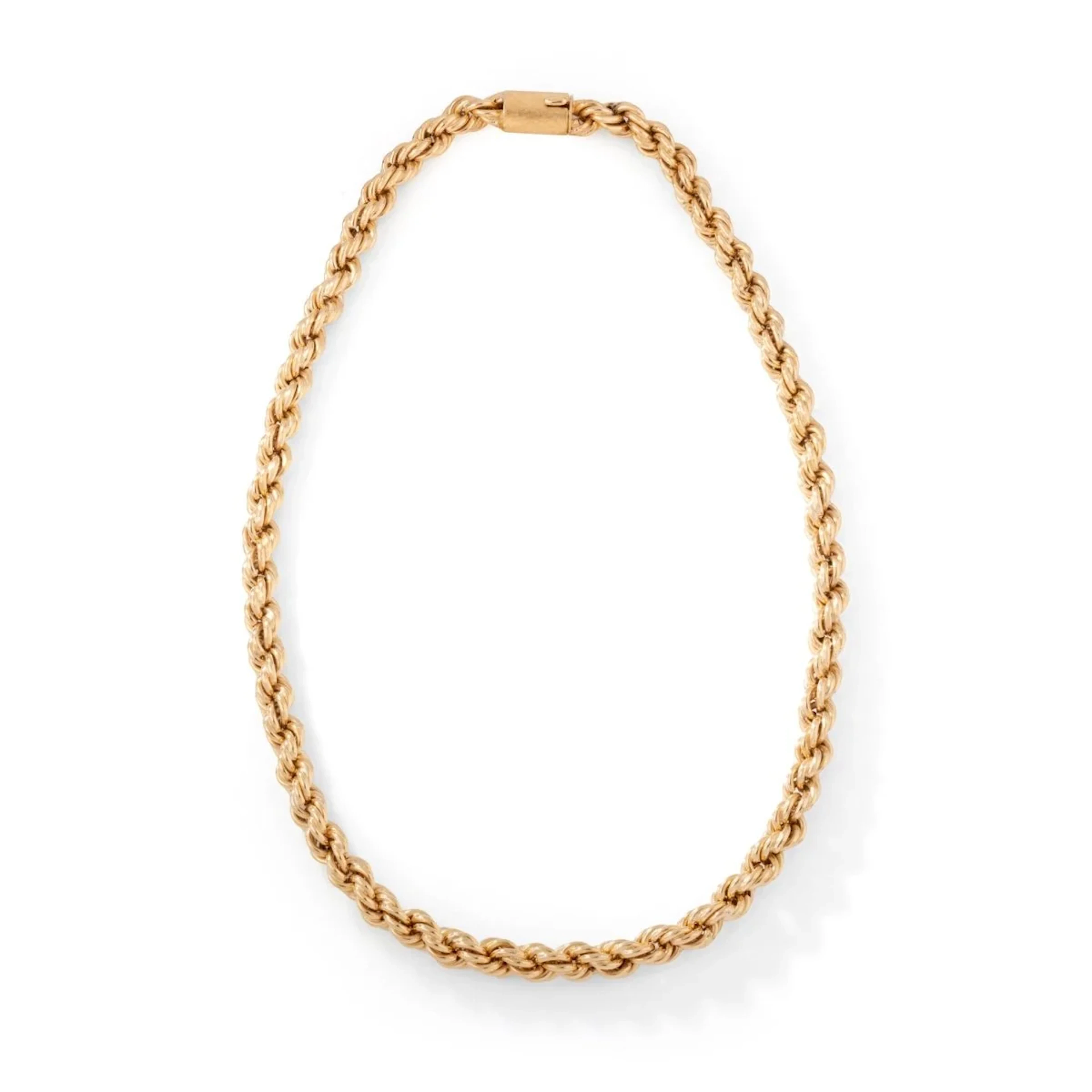 Polish-Style Rose Gold Link Necklace