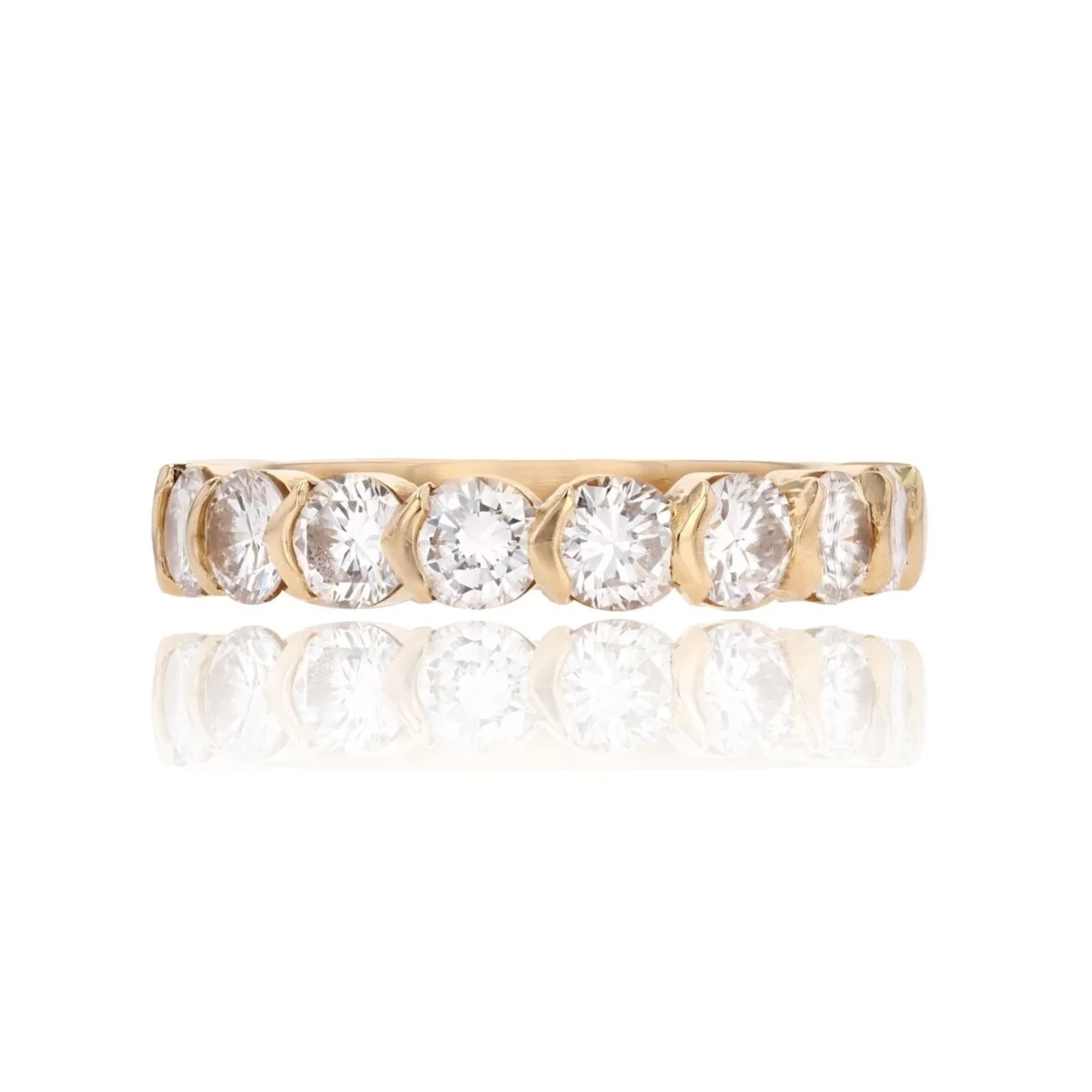 Ring Alliance in yellow gold and diamonds