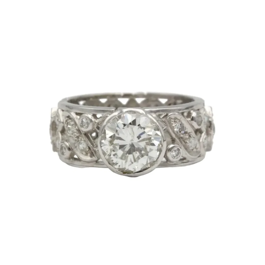 Ring Headband in white gold and diamonds
