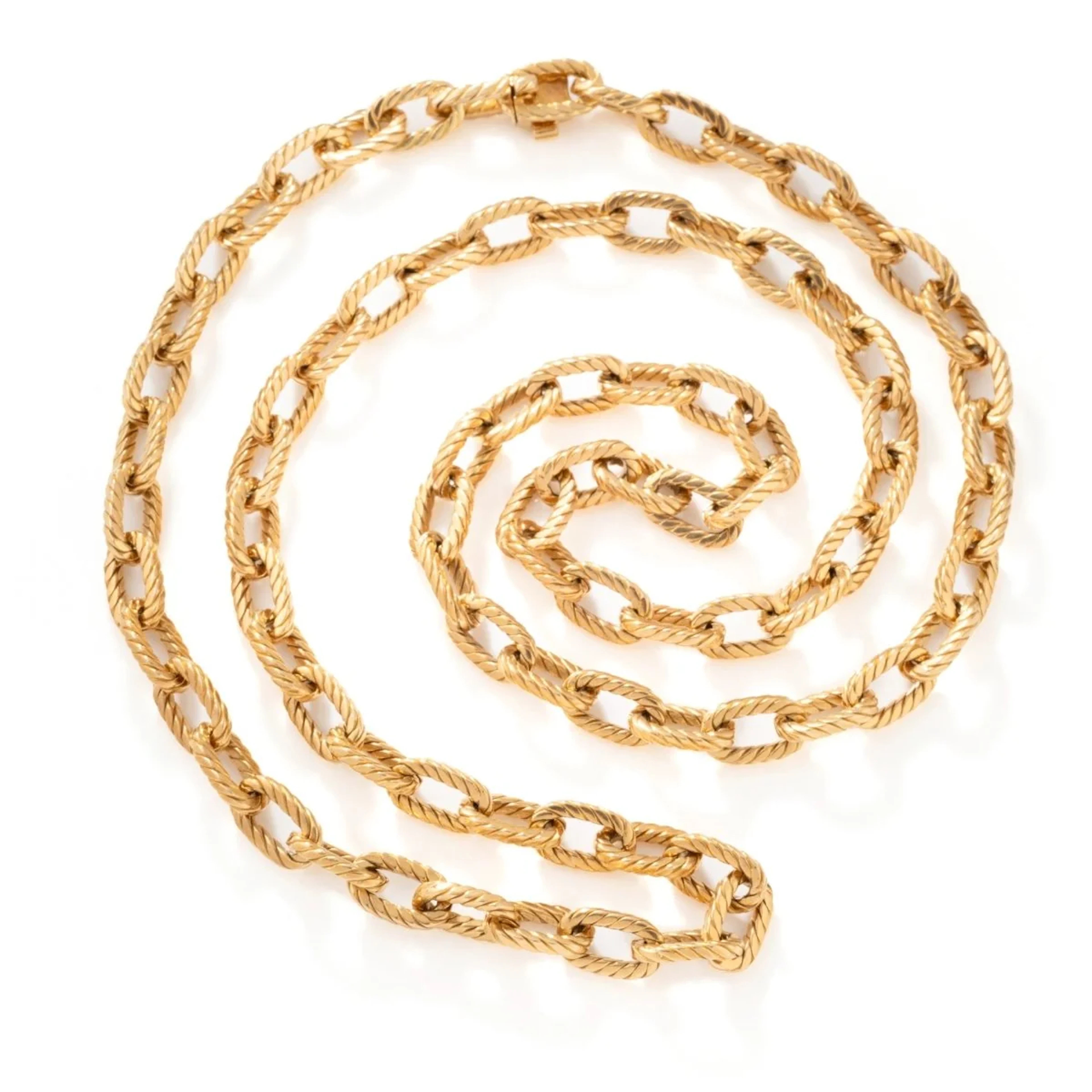 BOUCHERON Sautoir necklace in yellow gold