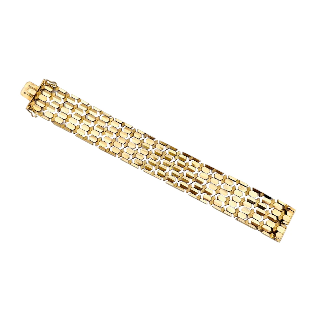 FABBRICA OREFICIERA BIFFI Mesh bracelet in yellow gold