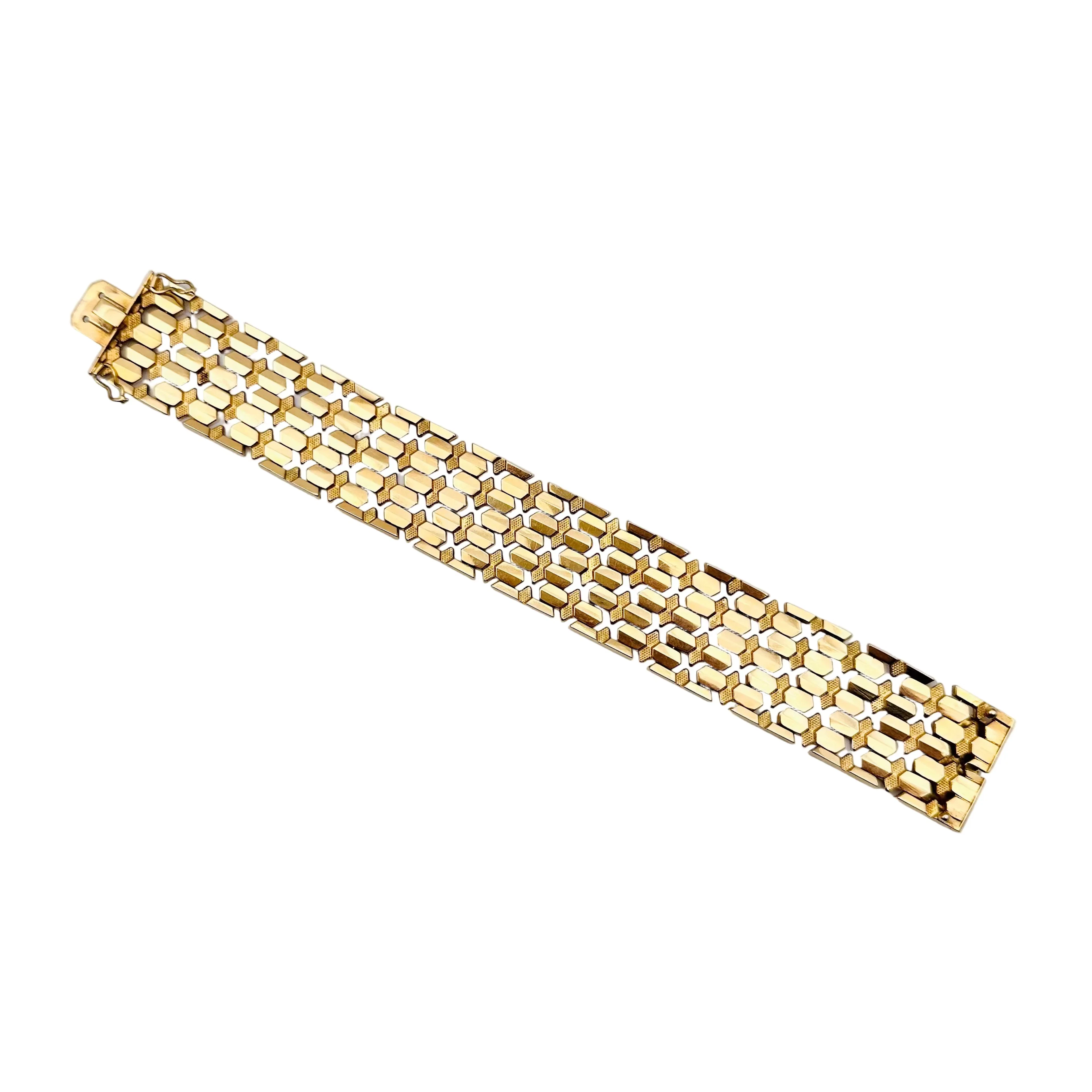 FABBRICA OREFICIERA BIFFI Mesh bracelet in yellow gold