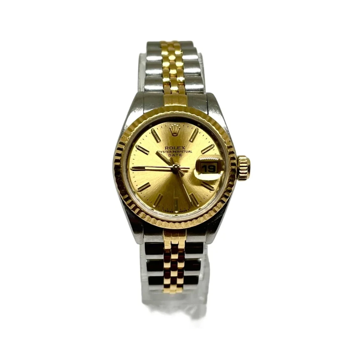 ROLEX "DateJust" watch in yellow gold and steel