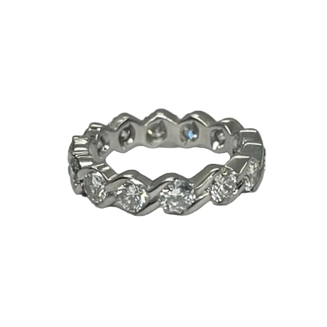 Ring Alliance in white gold and diamonds