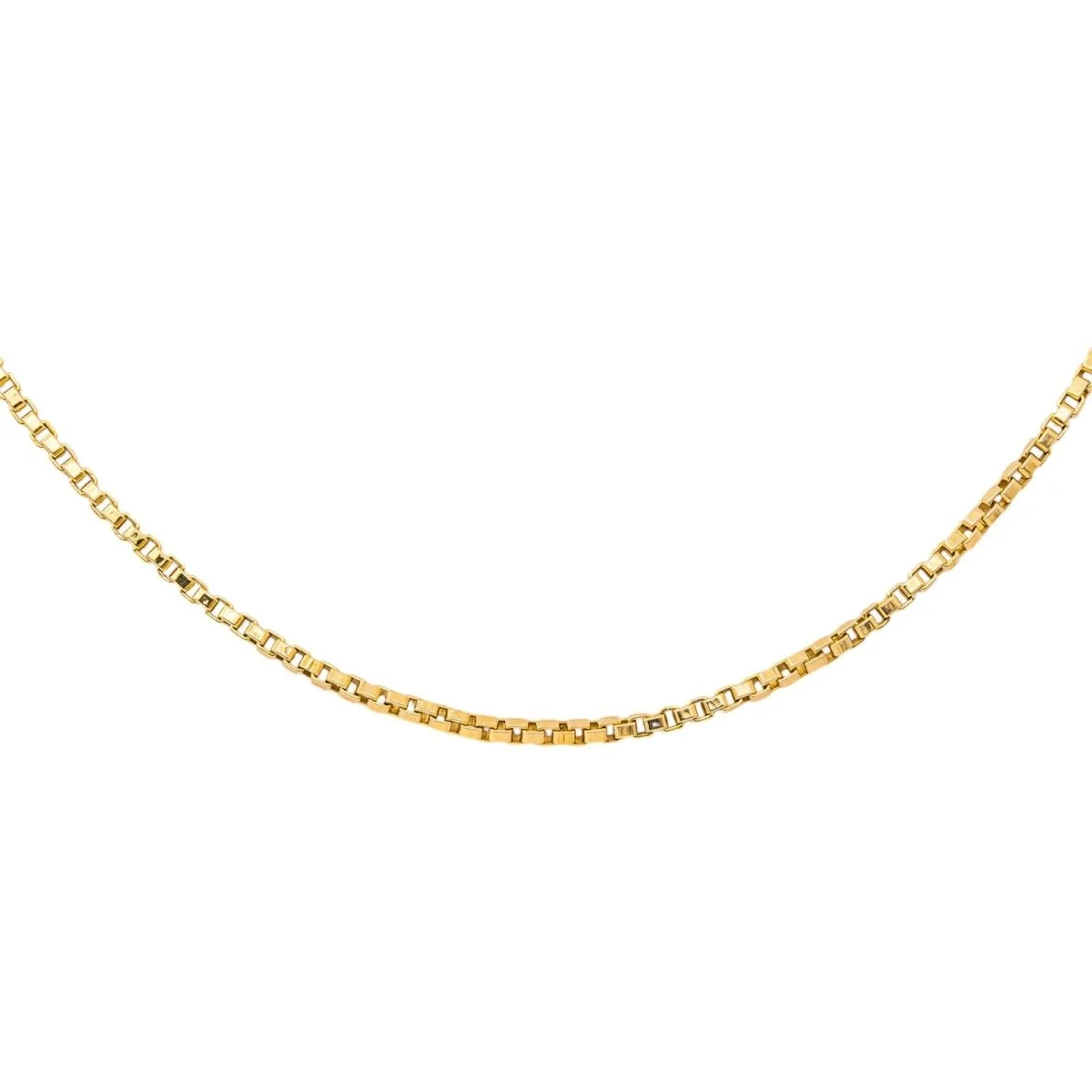 Yellow gold Box chain Necklace
