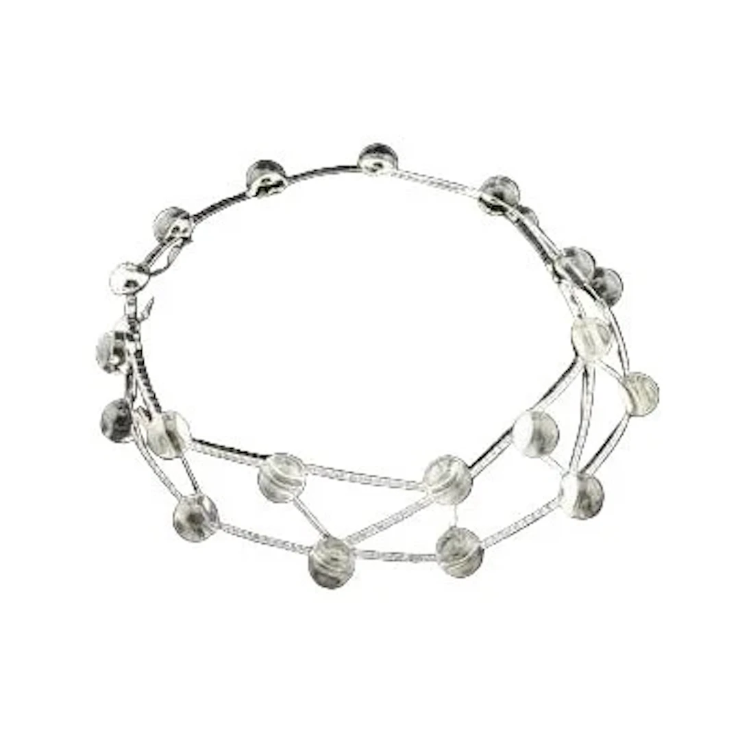 CARTIER "Les Molécules" Choker Necklace in white gold and rock crystal