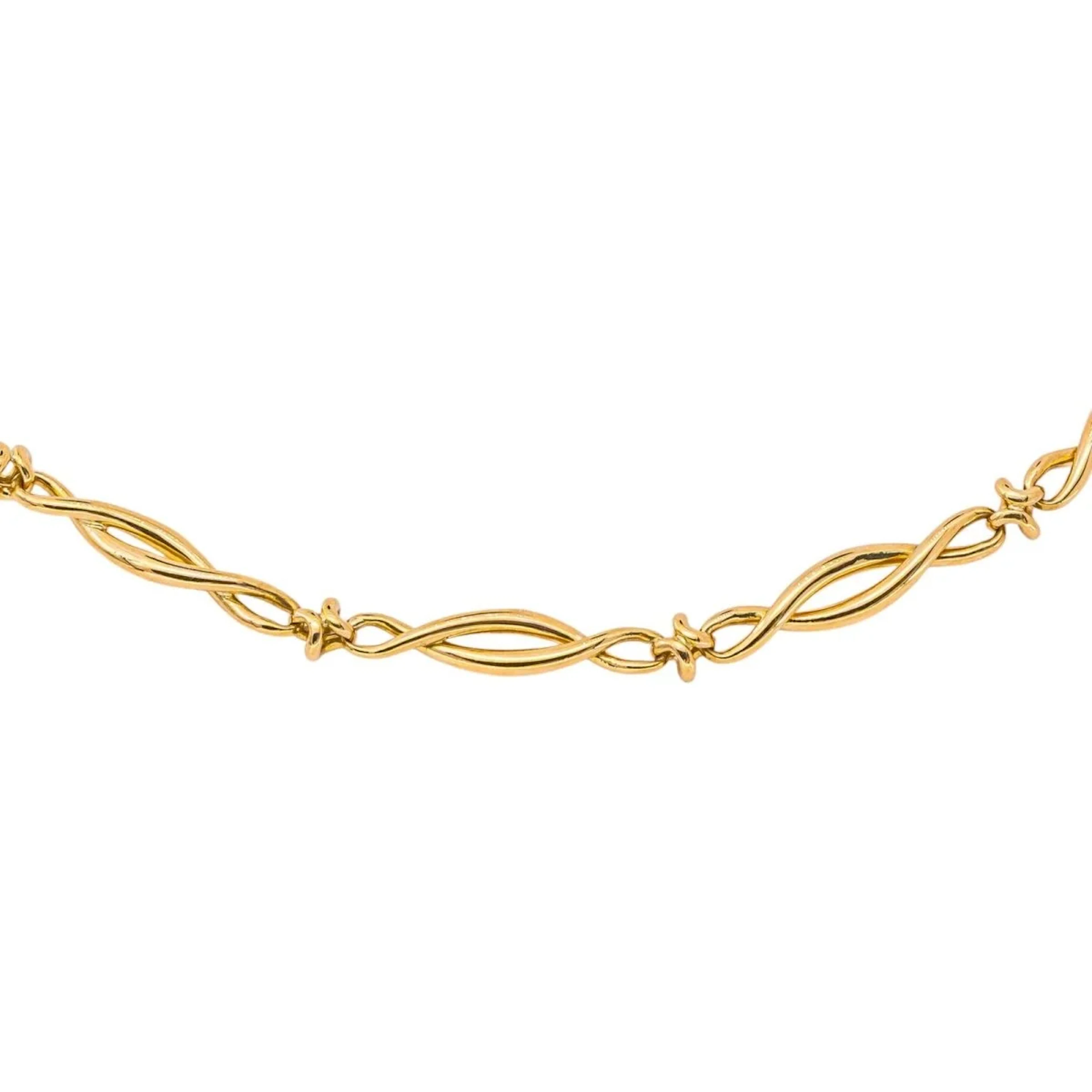 Yellow gold necklace