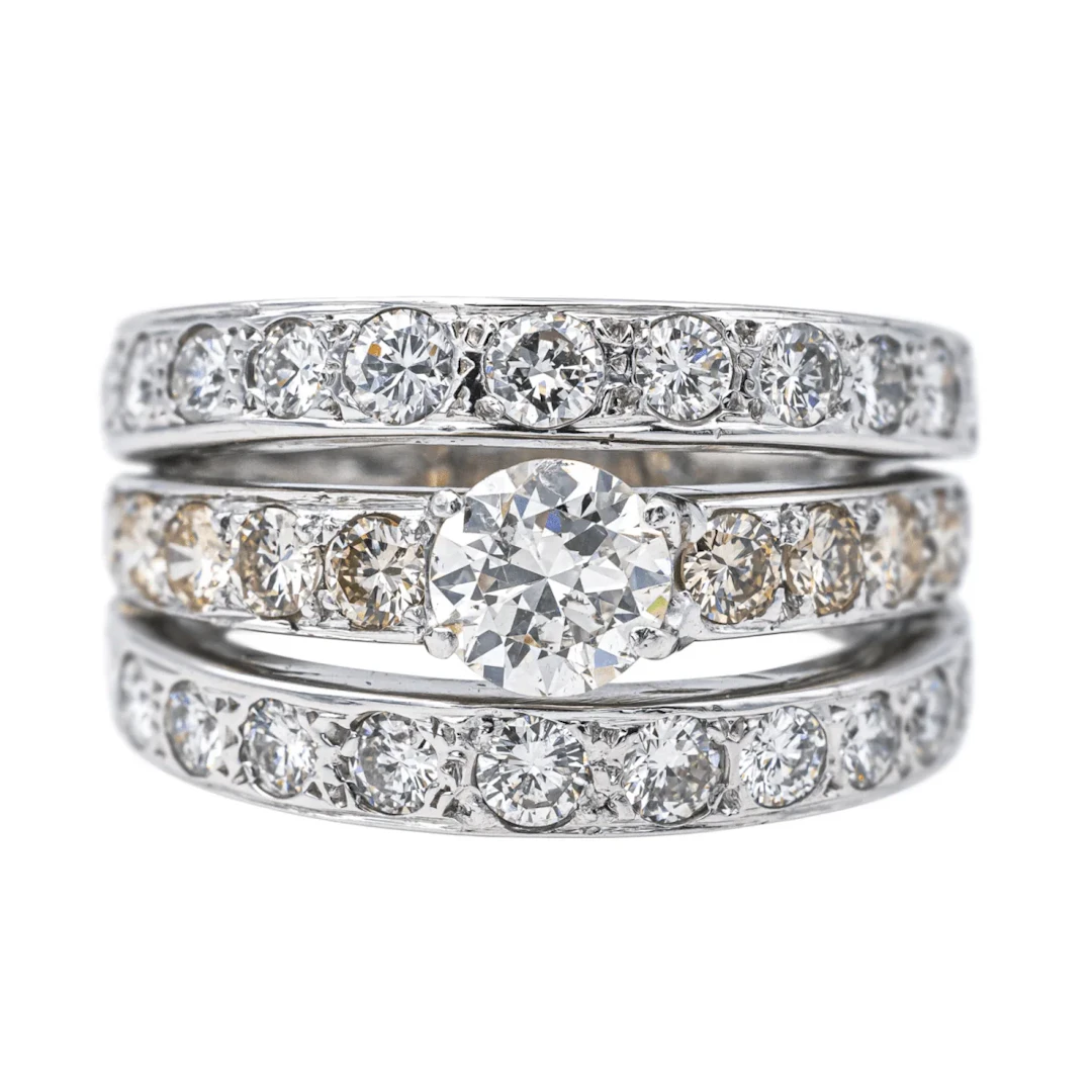 Ring Headband in white gold and diamonds