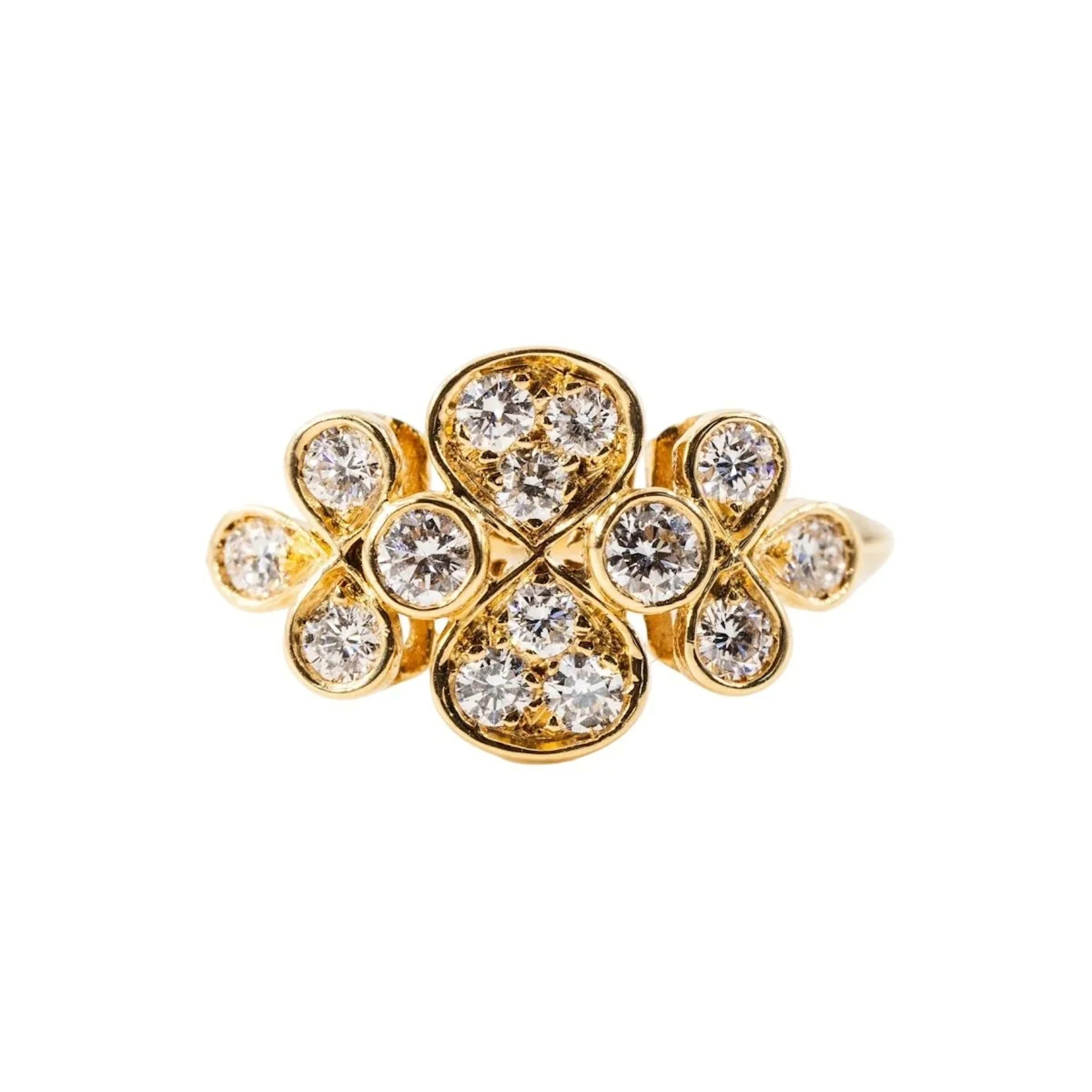 CARTIER ring in yellow gold and diamonds