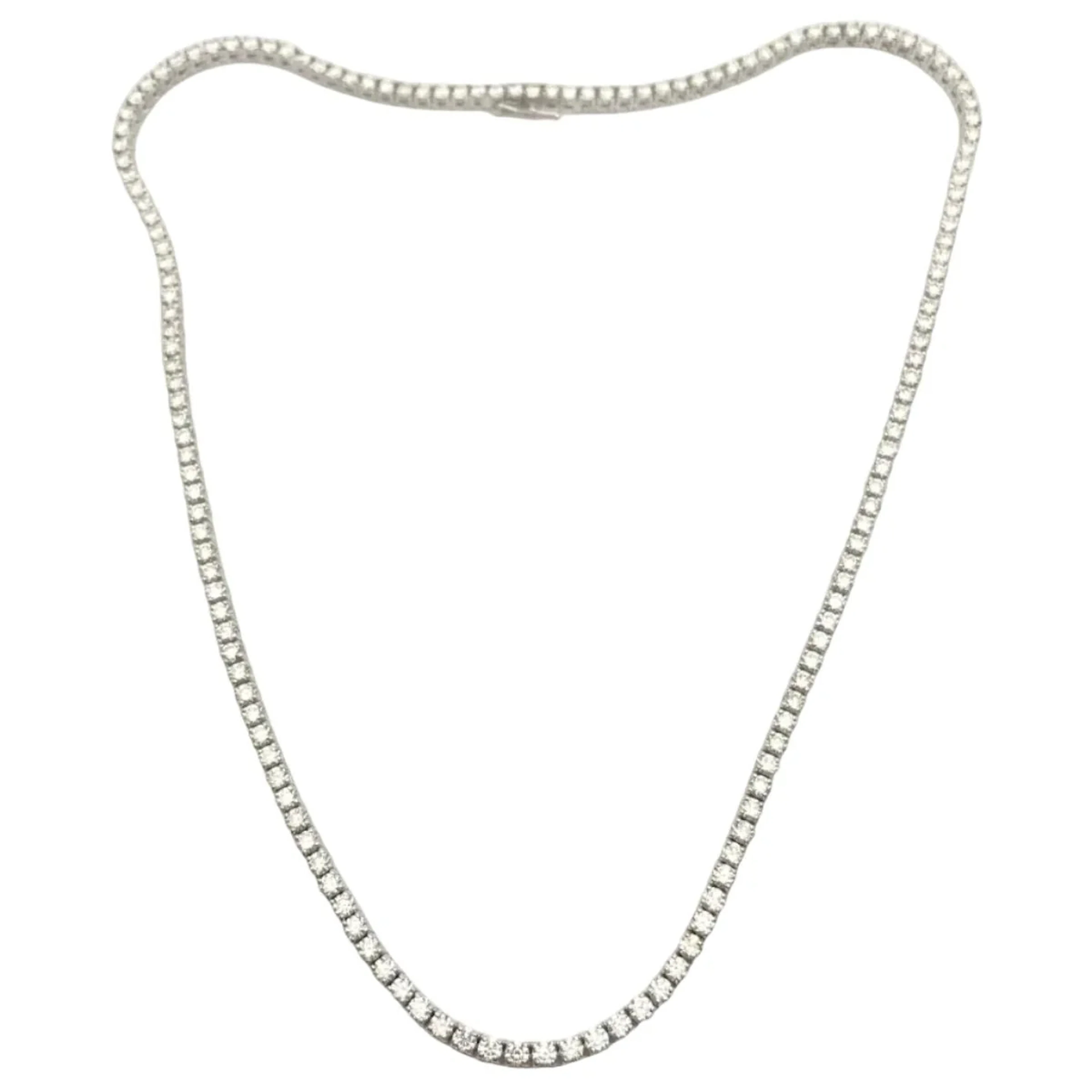 Collier Rivière en or blanc et diamants