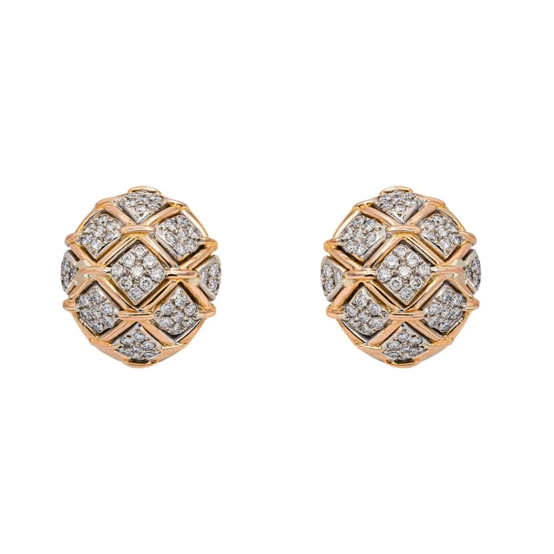 Rose gold Diamond Earrings