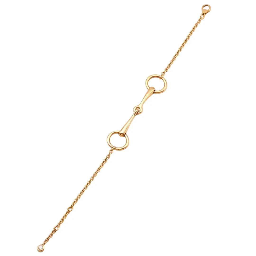 Bracelet HERMÈS chain in rose gold and diamond