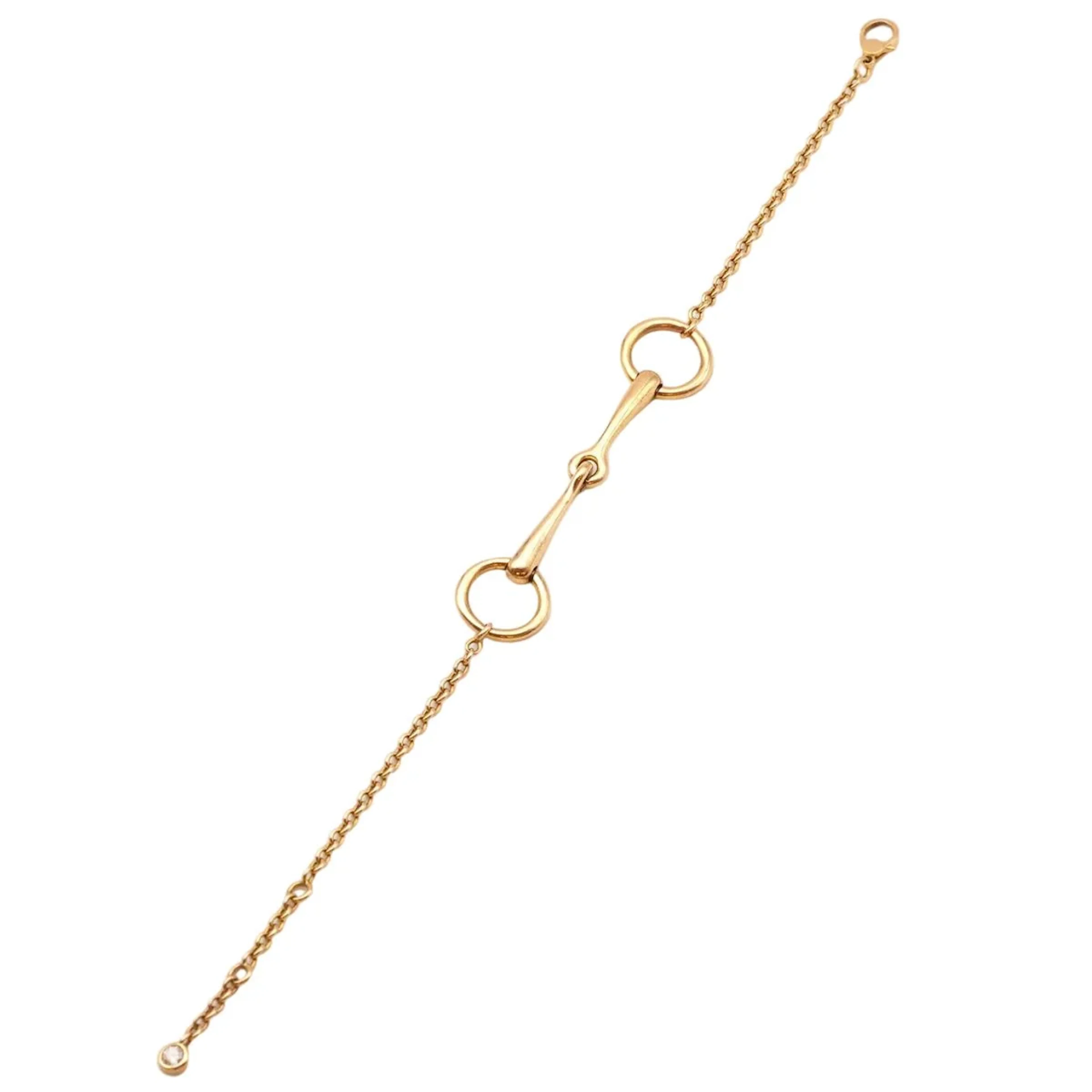Bracelet HERMÈS chain in rose gold and diamond