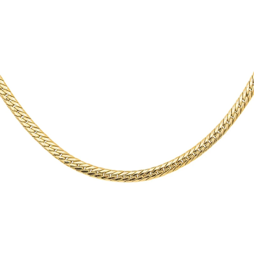 Yellow Gold English Link Necklace