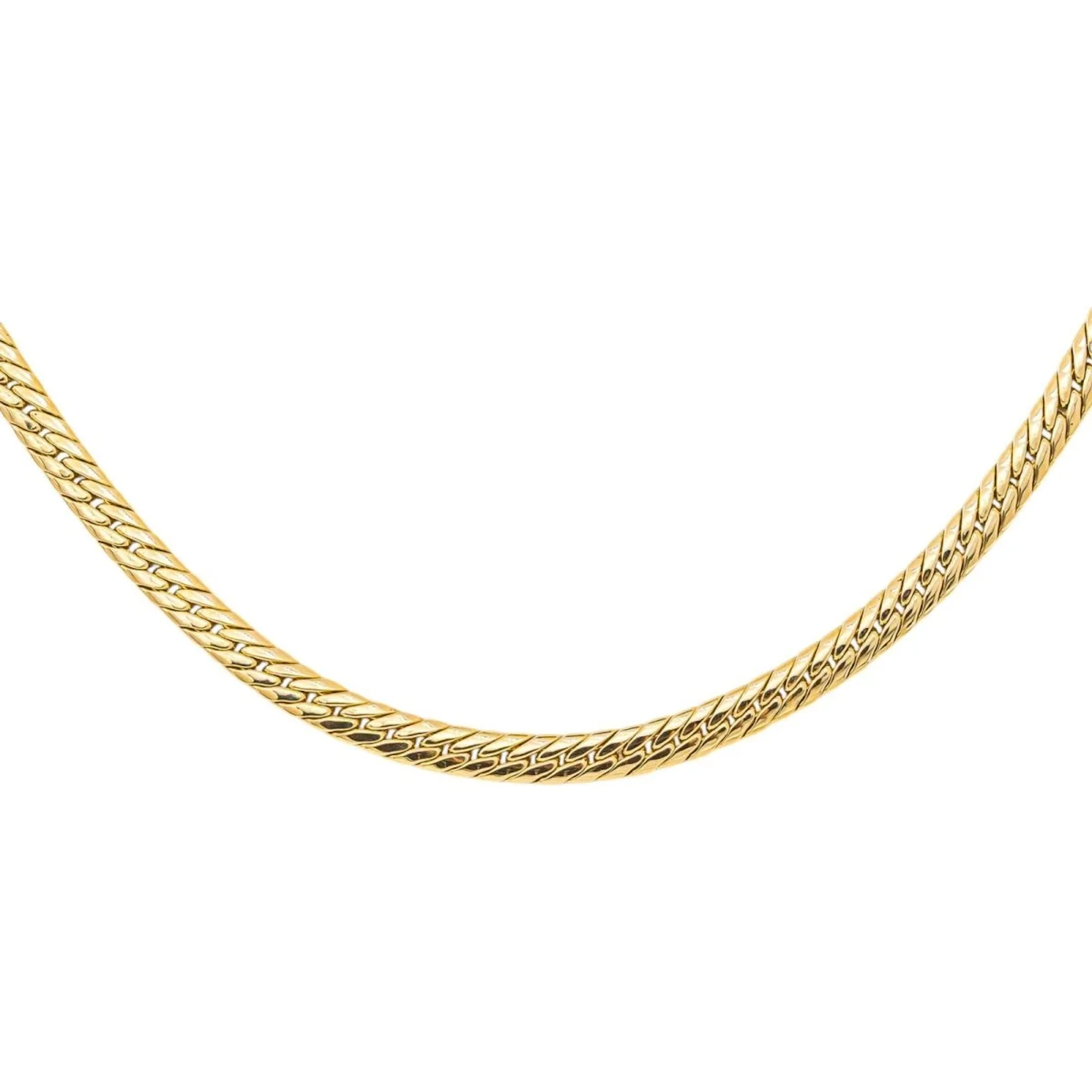Yellow Gold English Link Necklace