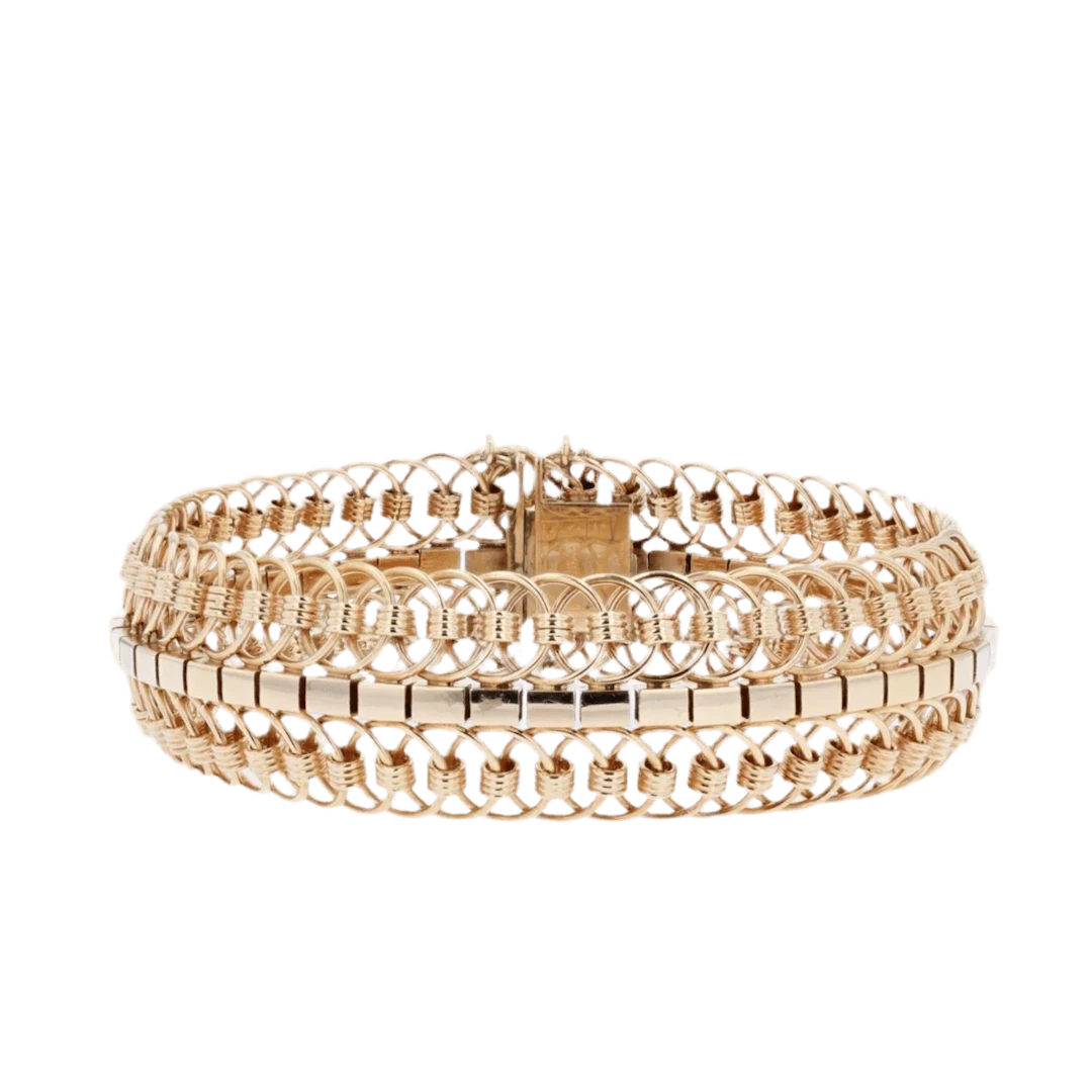 Bracelet Flexible in yellow gold