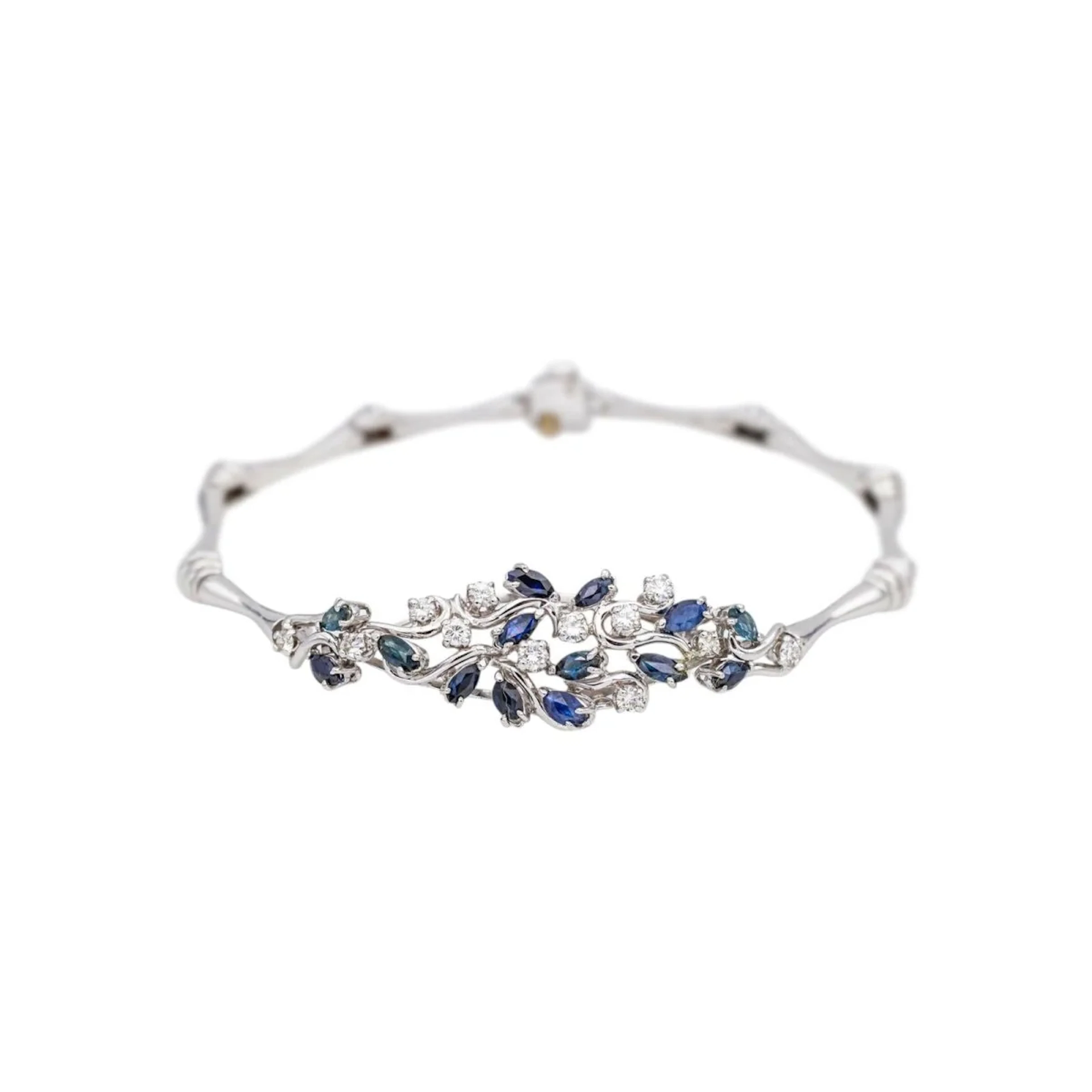 Bracelet White gold Sapphire