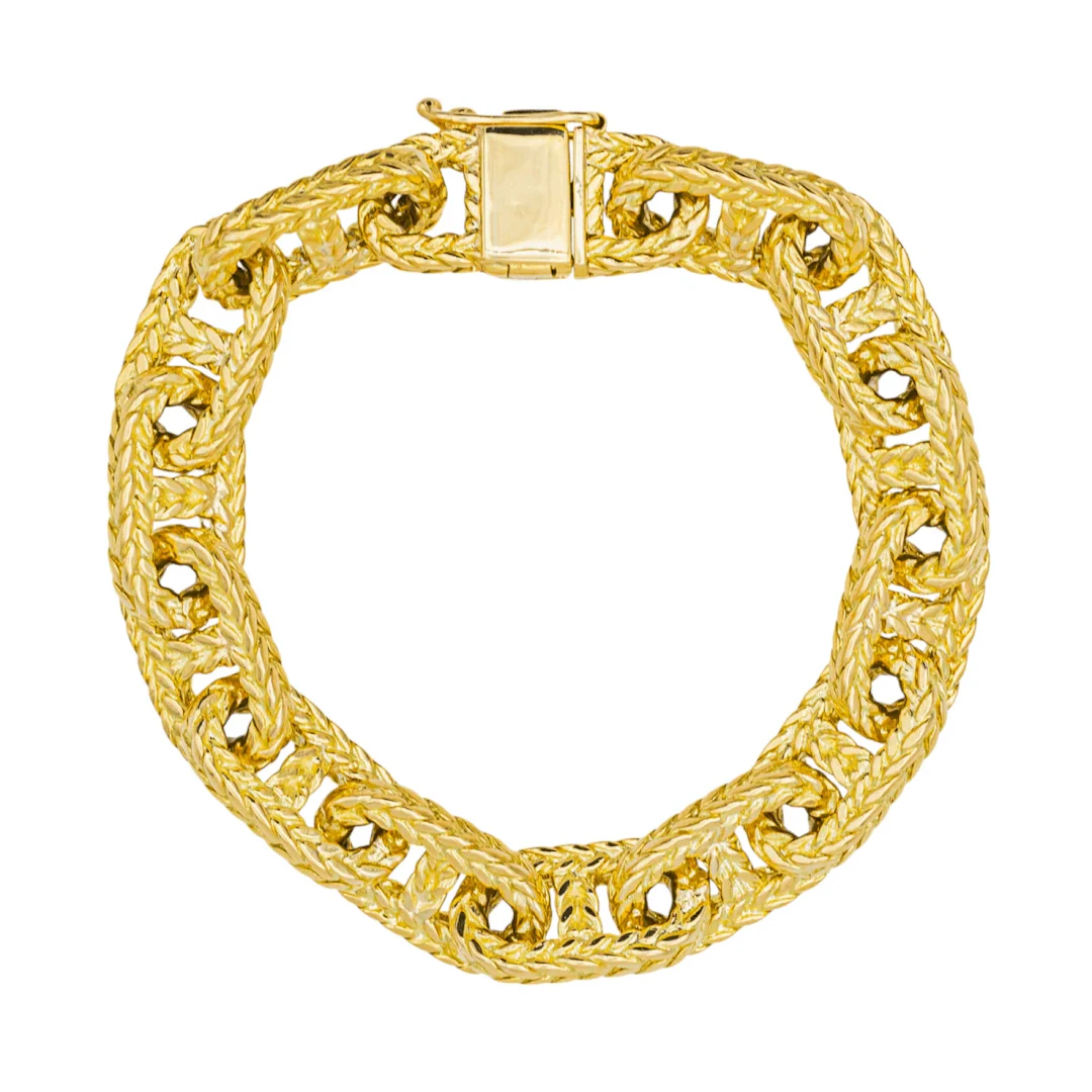Bracelet Marine mesh in yellow gold