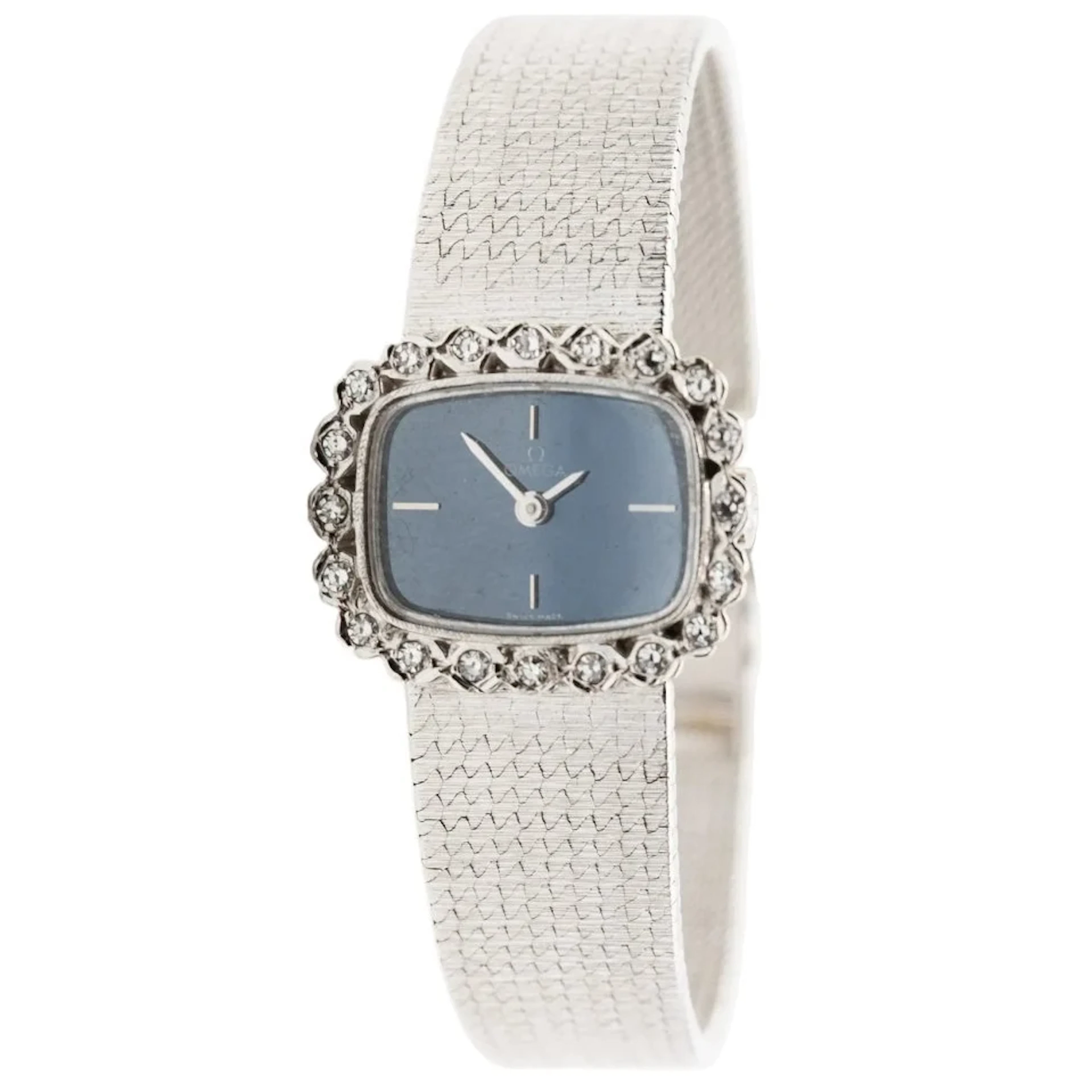 OMEGA watch in white gold and diamonds
