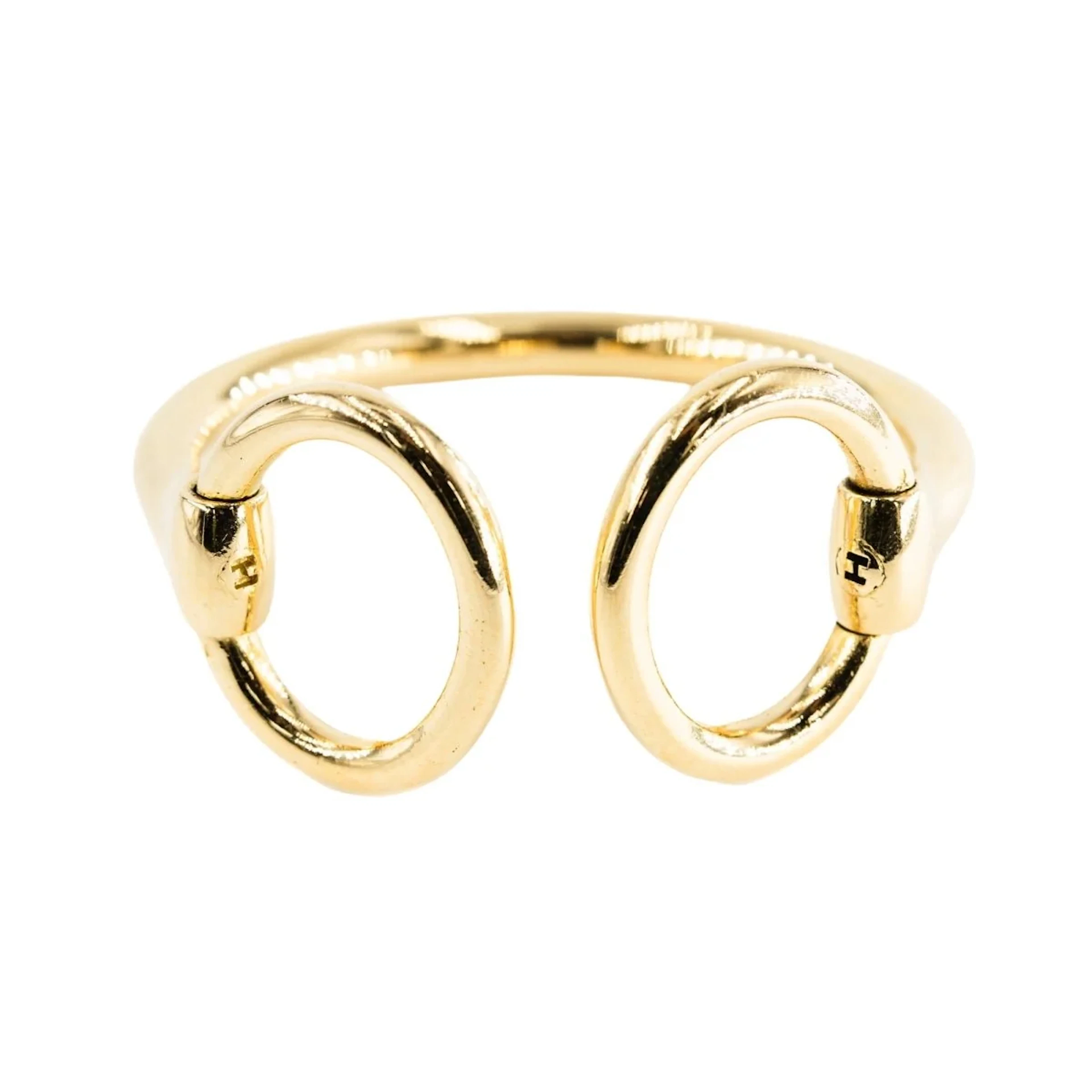 HERMÈS "Nausicaa" Yellow gold Bangle