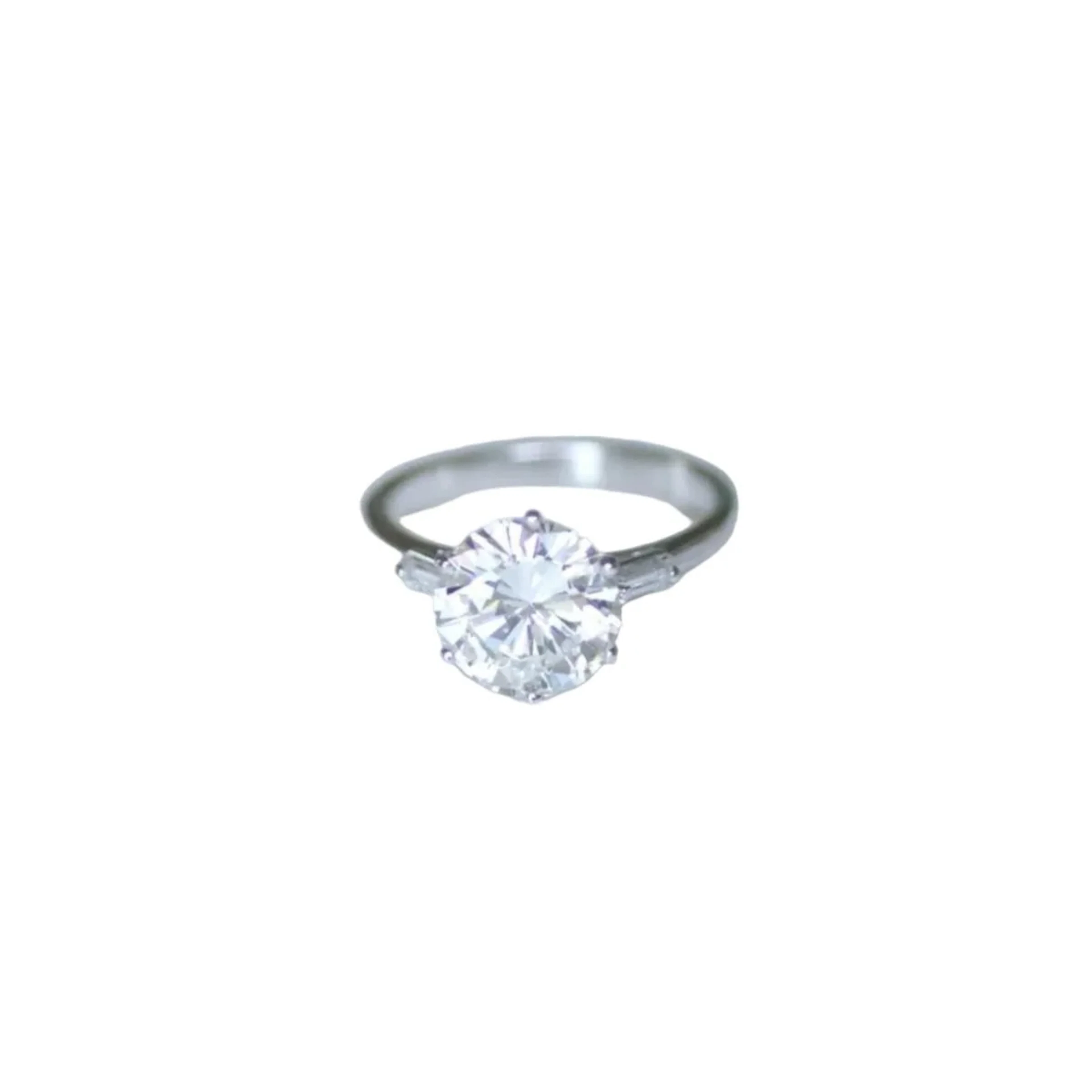 Bague Solitaire en or blanc et diamant