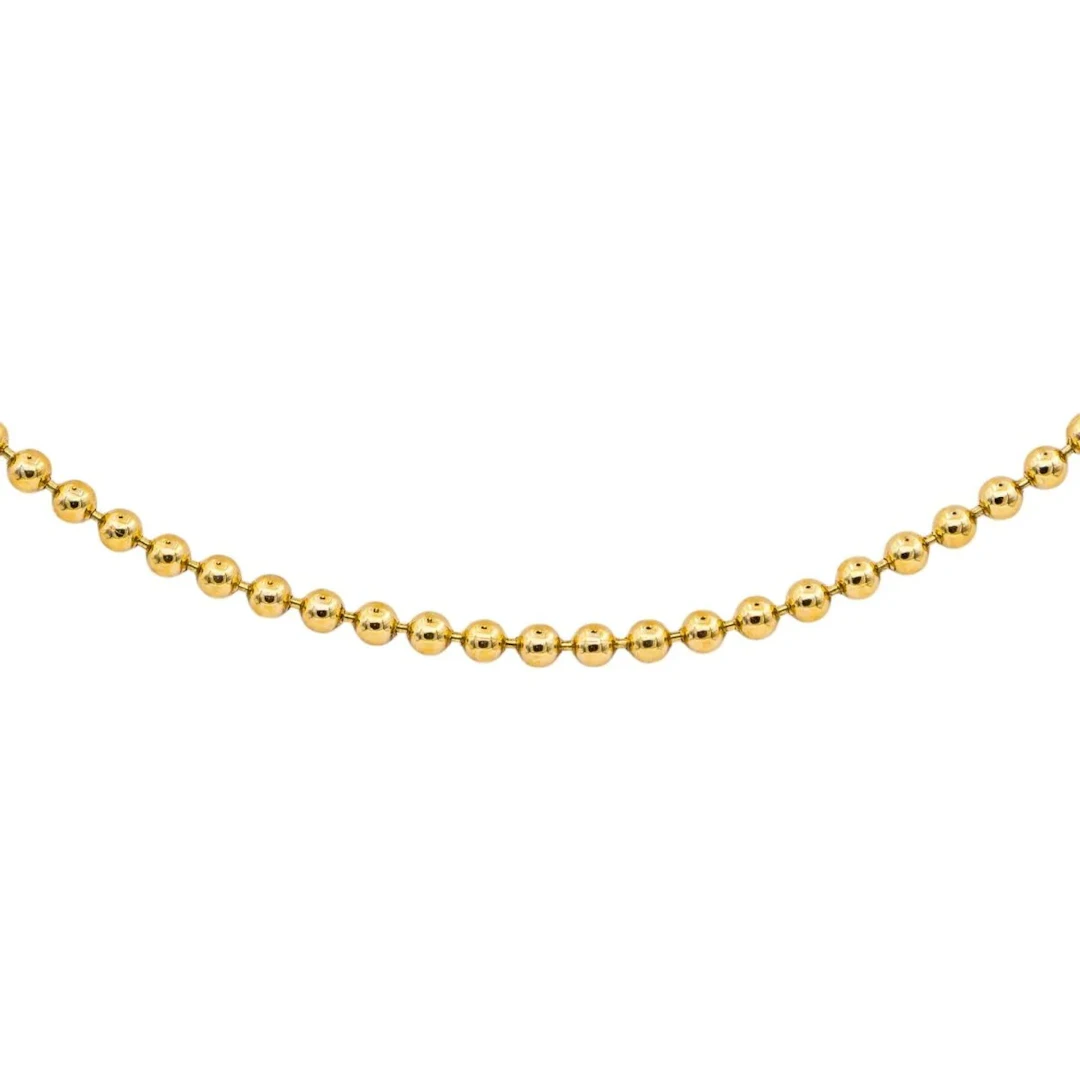 Necklace Link ball Yellow gold