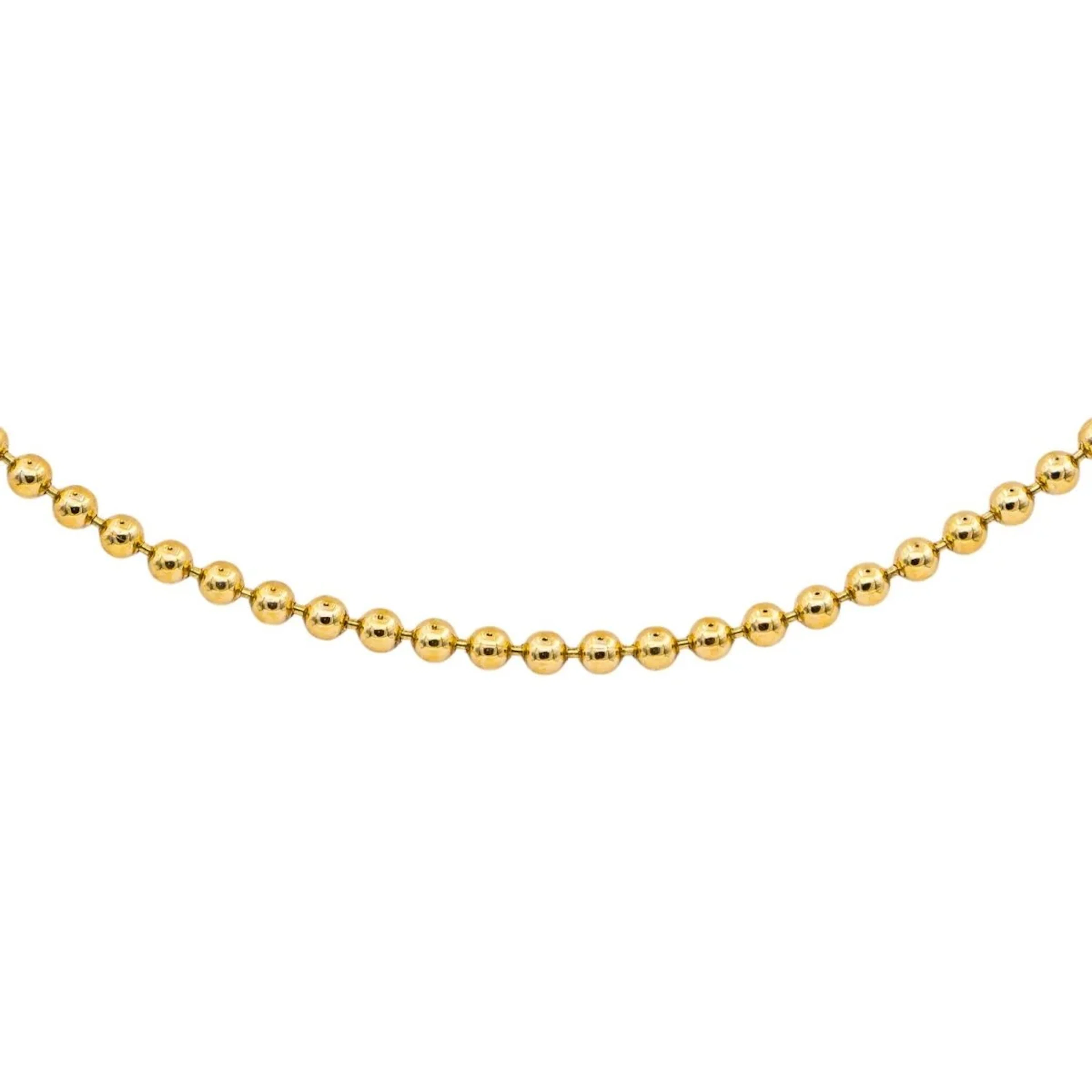 Necklace Link ball Yellow gold