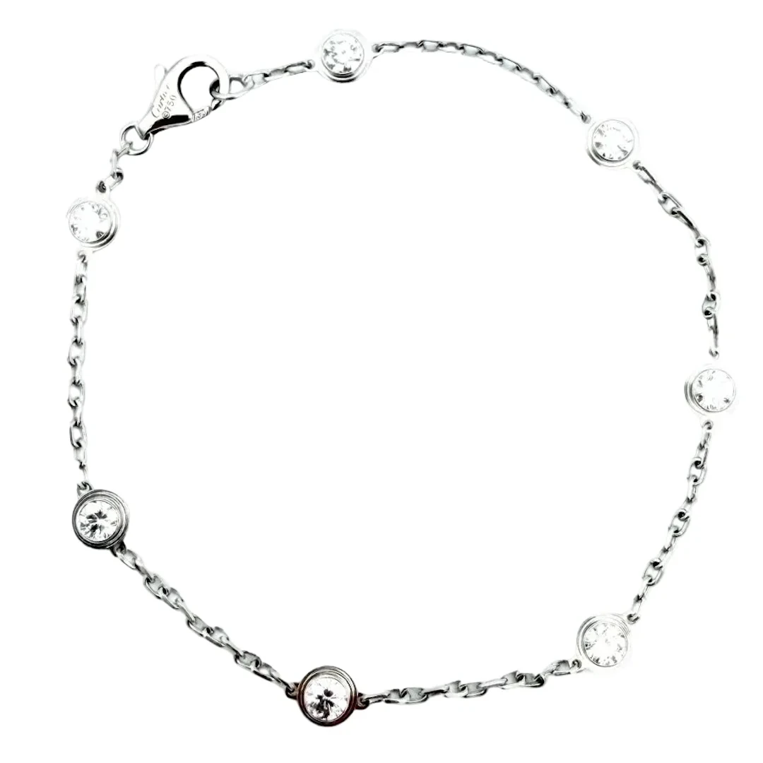 CARTIER "Diamonds Light" Bracelet, in white gold and diamonds