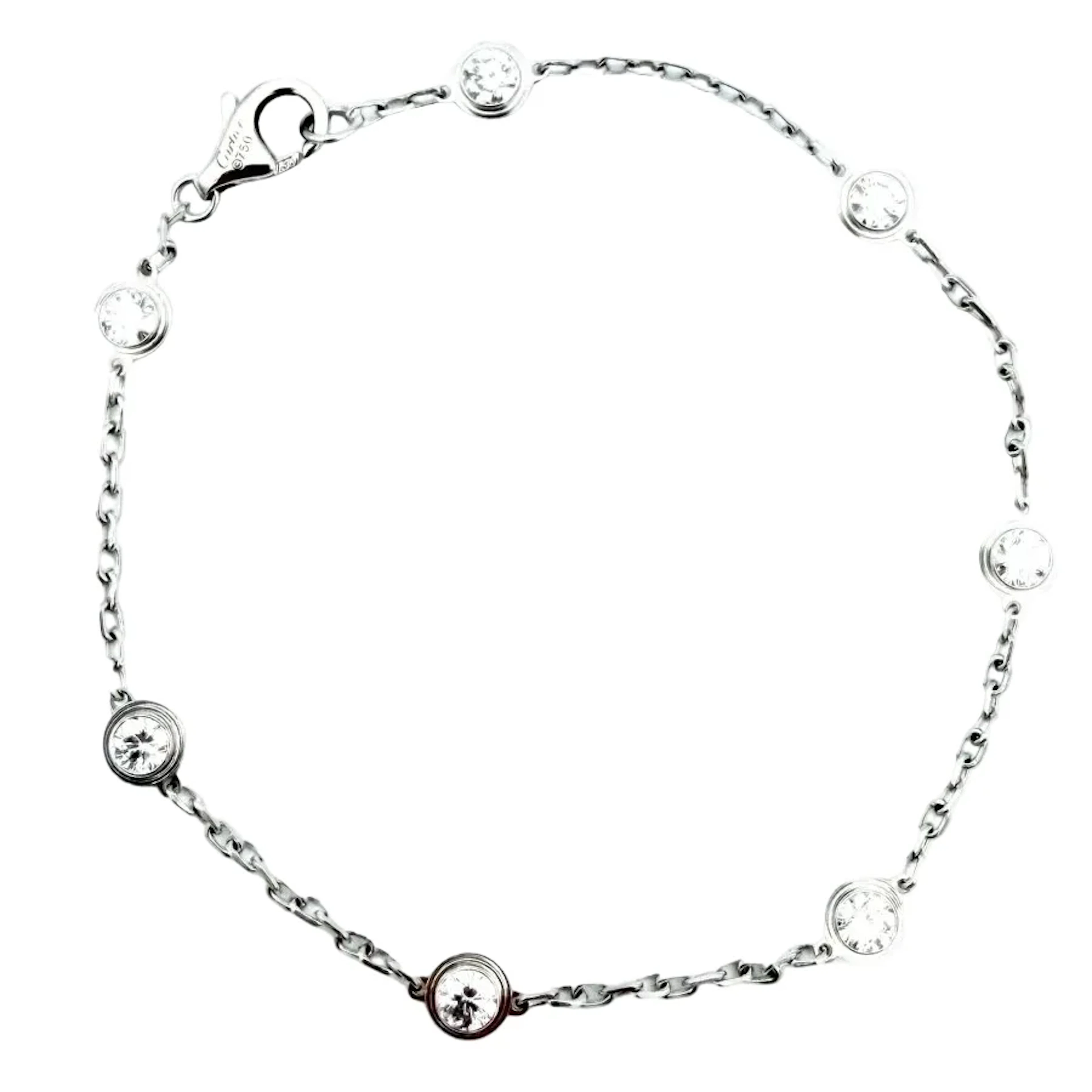 CARTIER "Diamonds Light" Bracelet, in white gold and diamonds