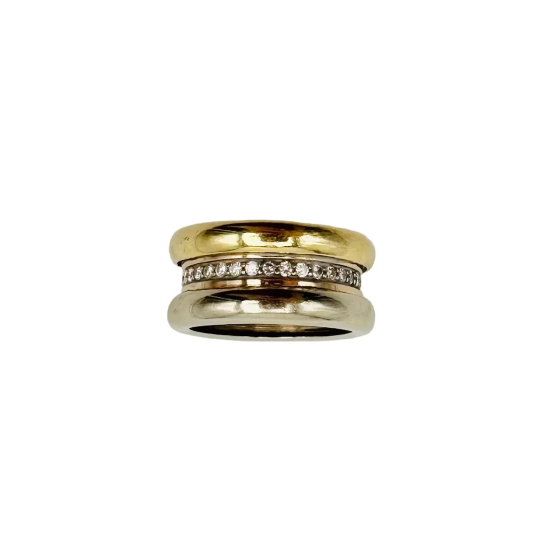 POIRAY Bangle Ring in Yellow gold, Rose gold, White gold and Diamonds