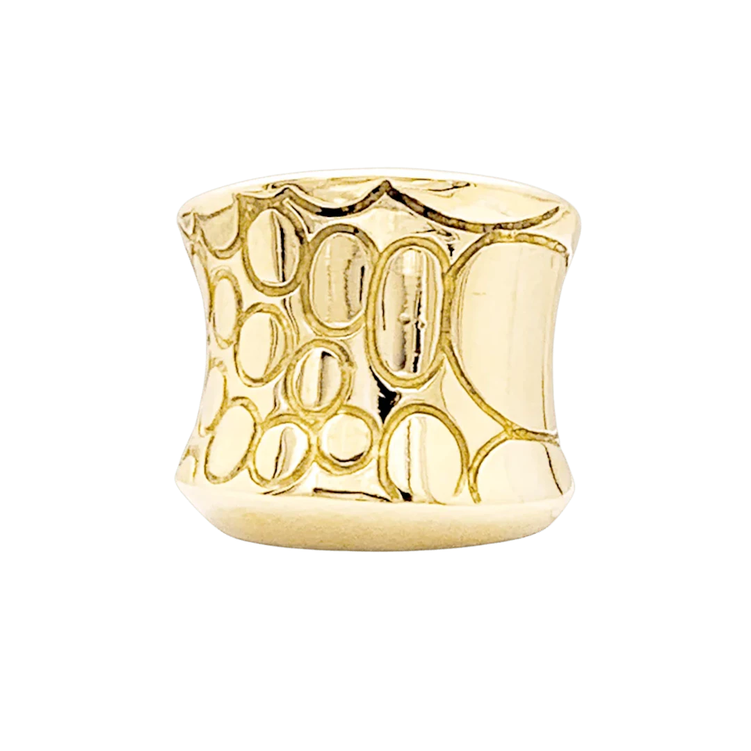 Bague Jonc POMELLATO "Cocco" en or jaune
