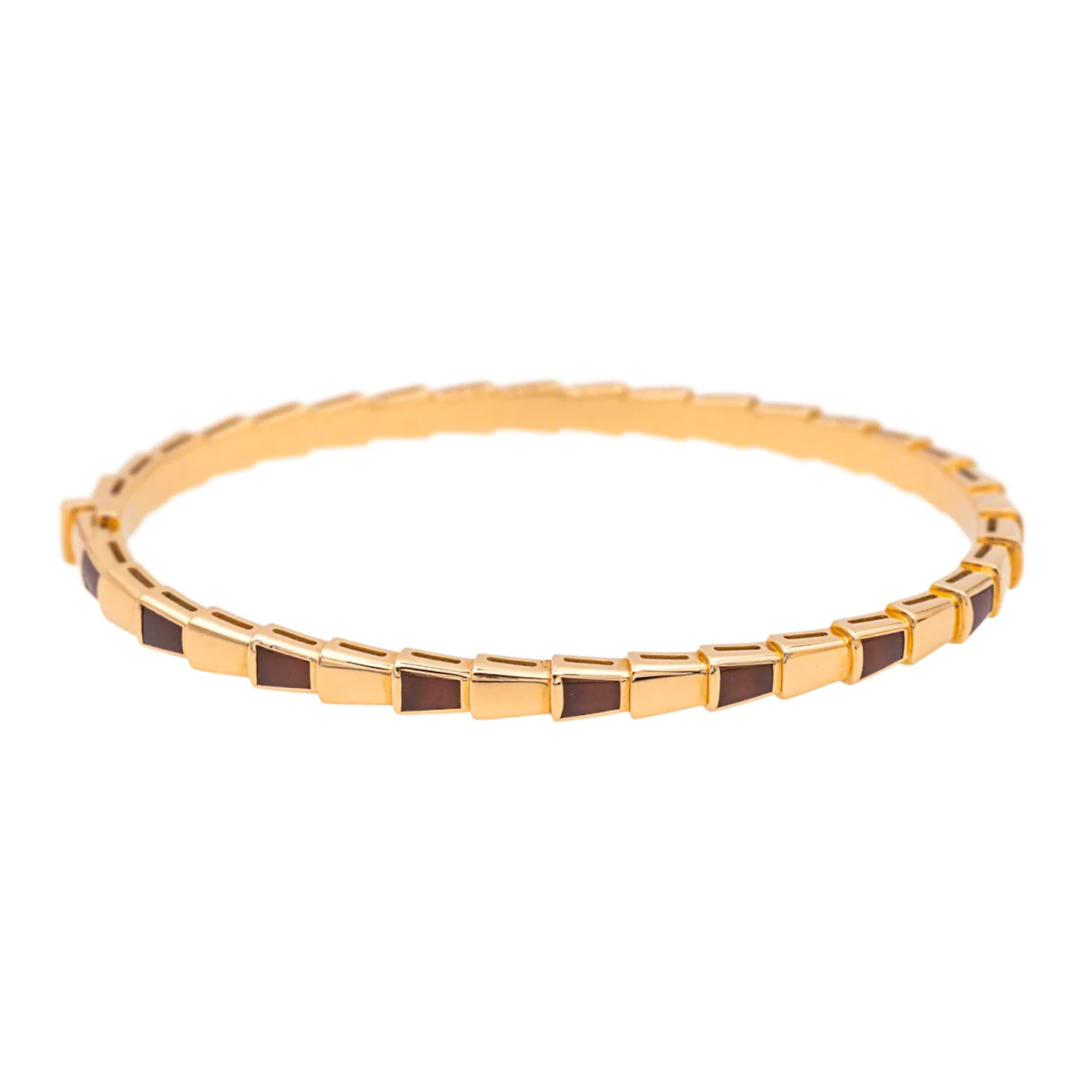 Bracelet BULGARI "Serpenti" en or rose et cormaline
