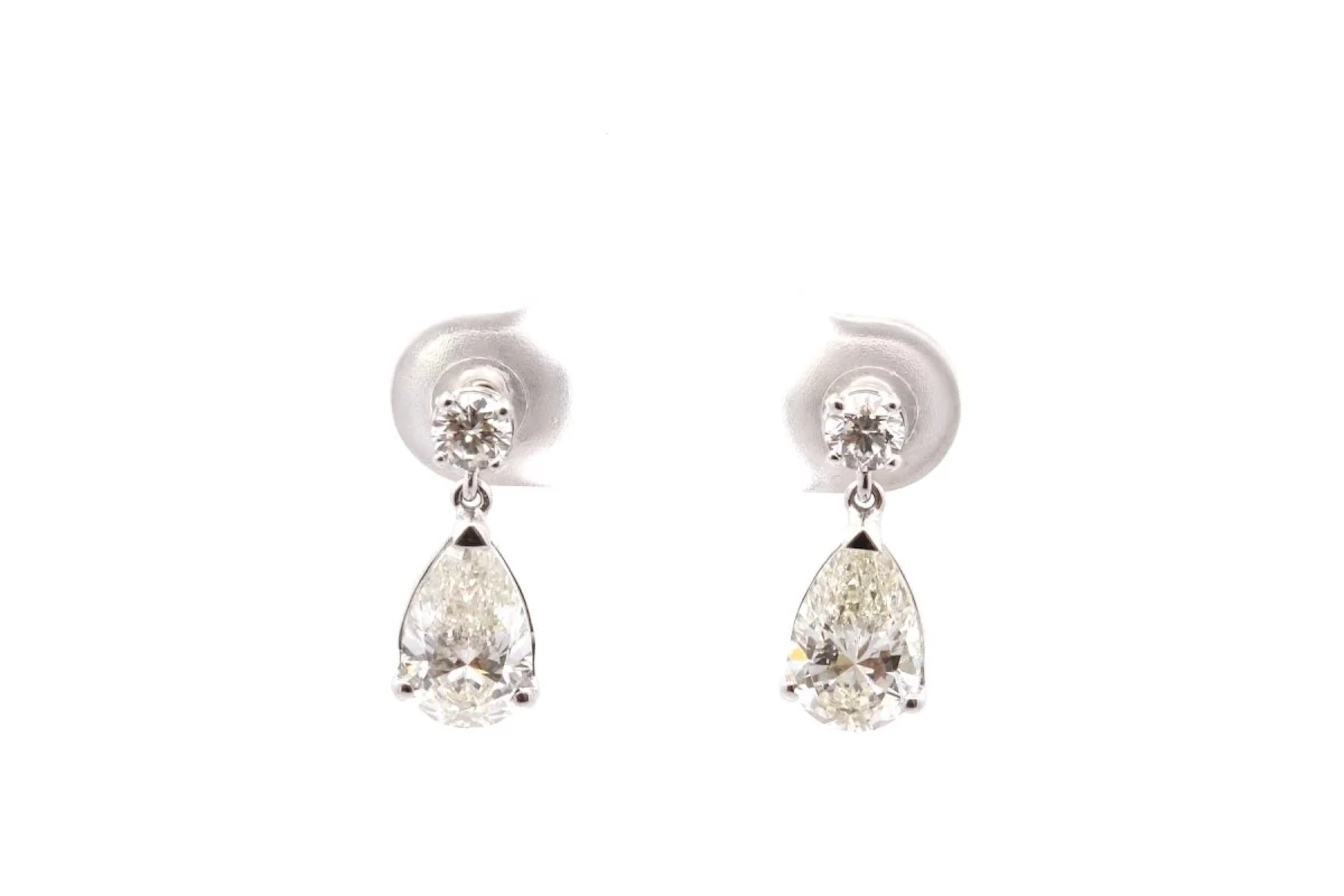 Gold and Diamond Earrings