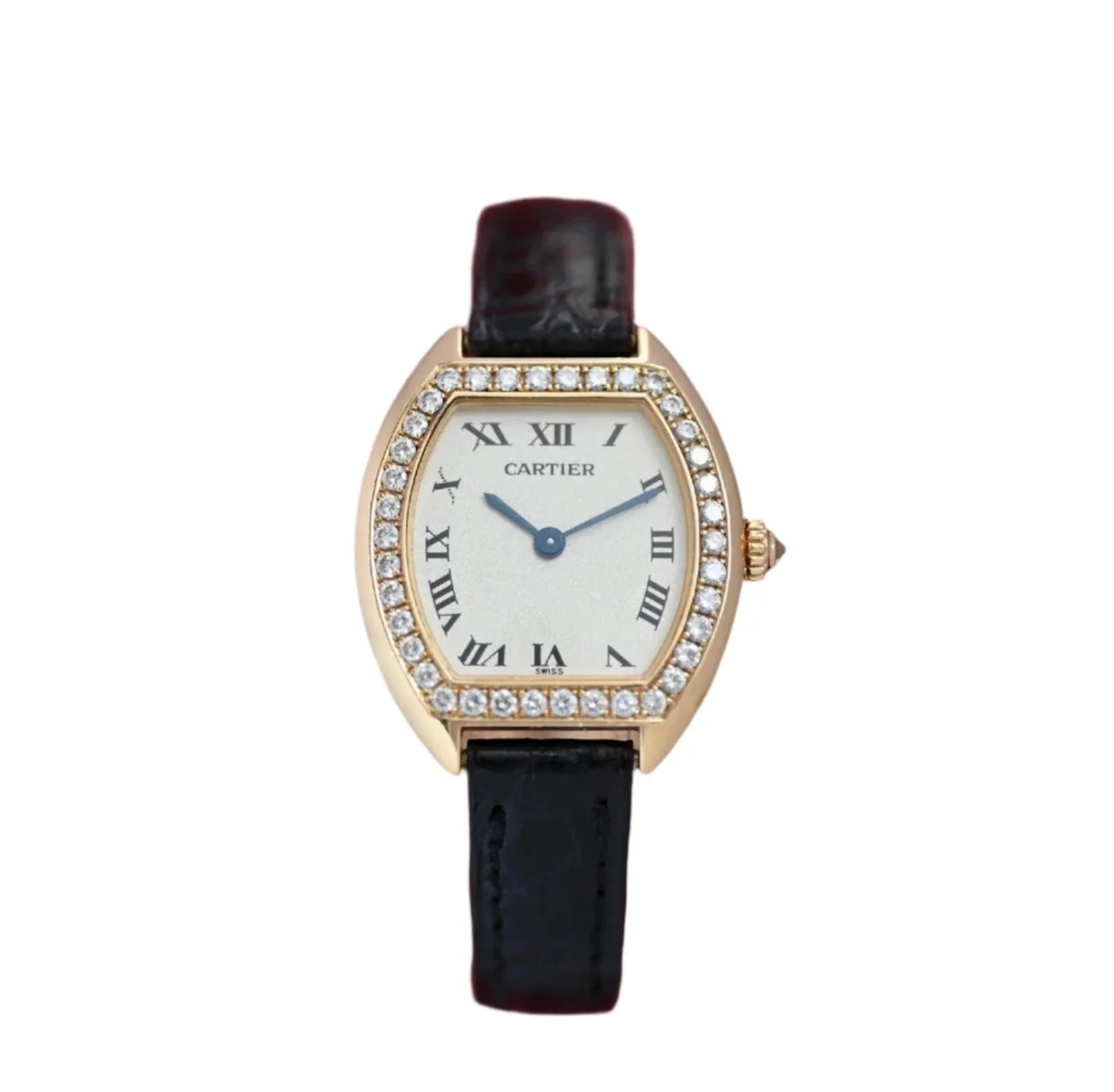 Watch CARTIER "Tortue" in yellow gold and diamonds