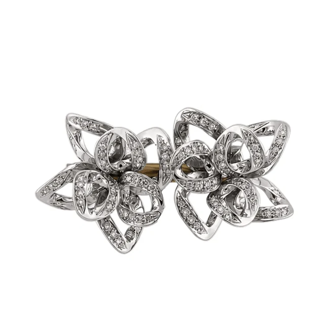 POMELLATO Stud Earrings in White Gold and Diamonds