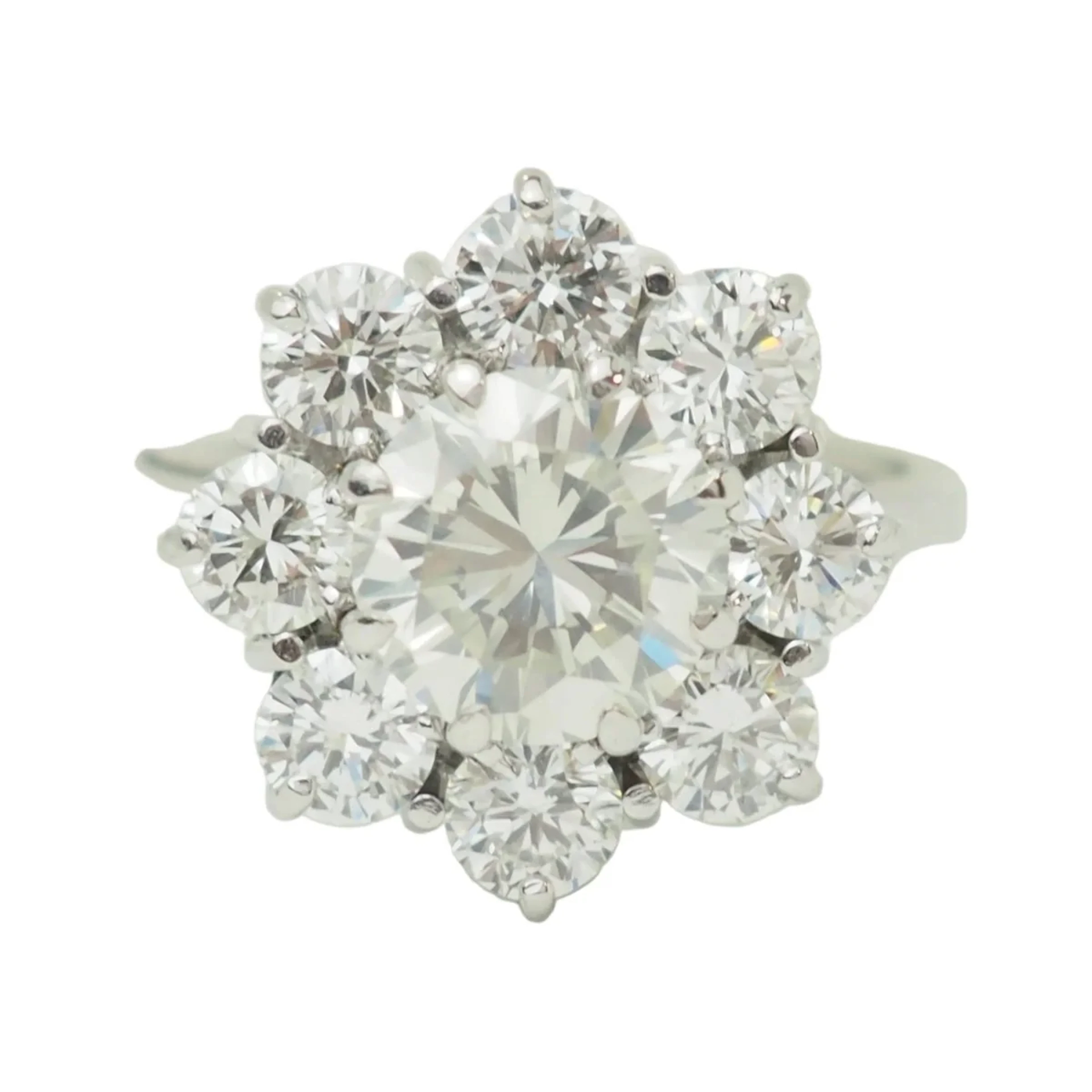 Marguerite Ring in White Gold and Diamonds
