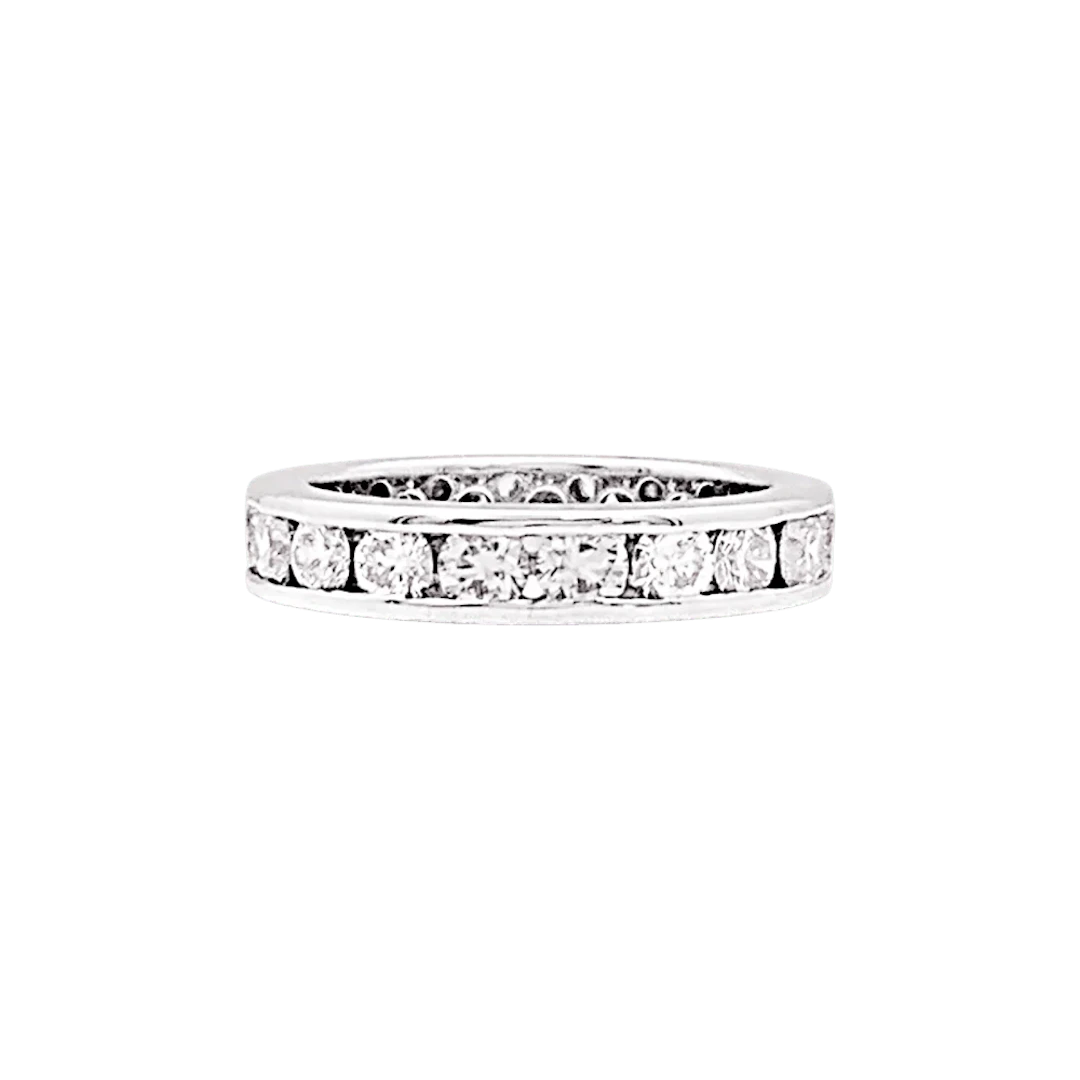 Bague Alliance en or blanc et diamants