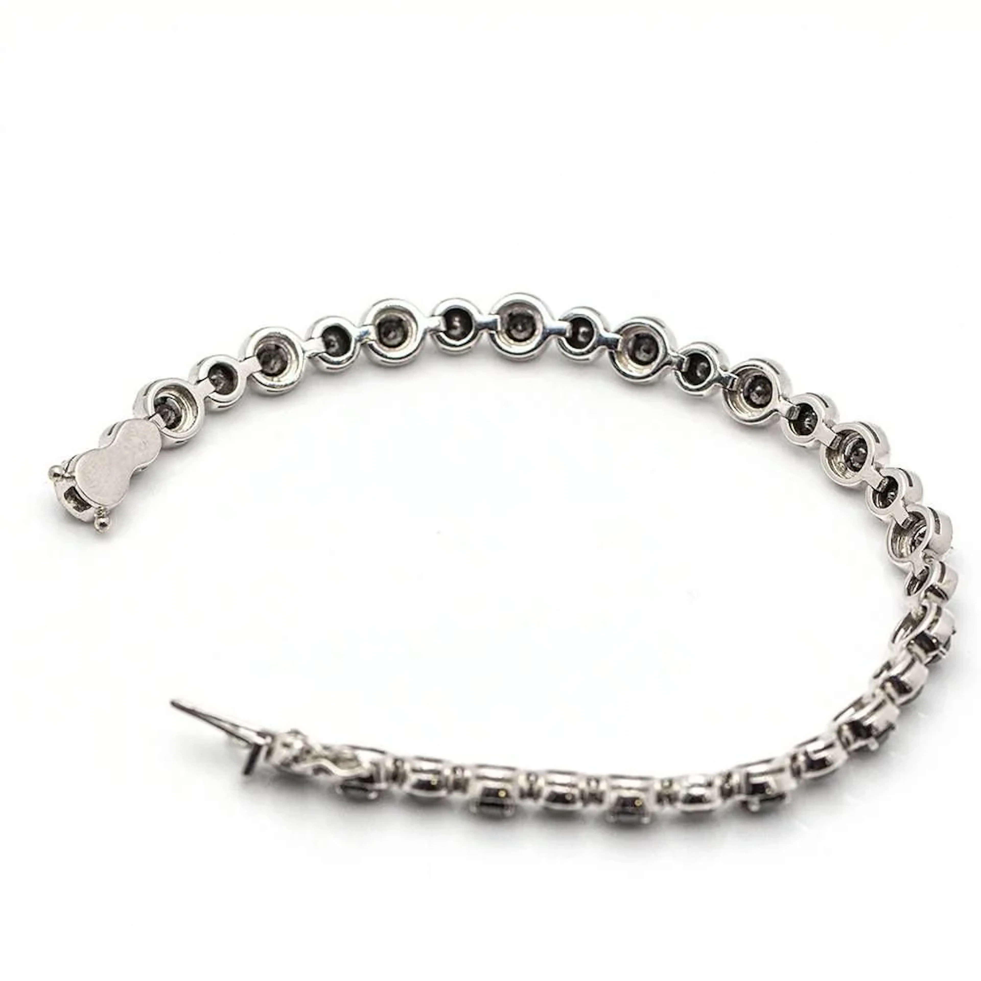 Used BLACK gold and diamond bracelet