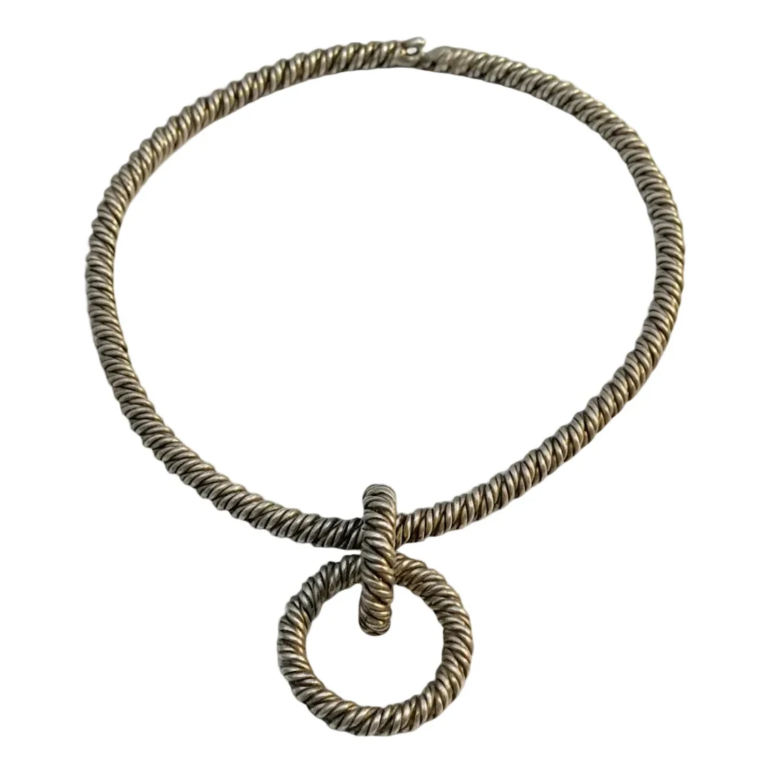 HERMES Necklace in Silver - Lucien Vachey
