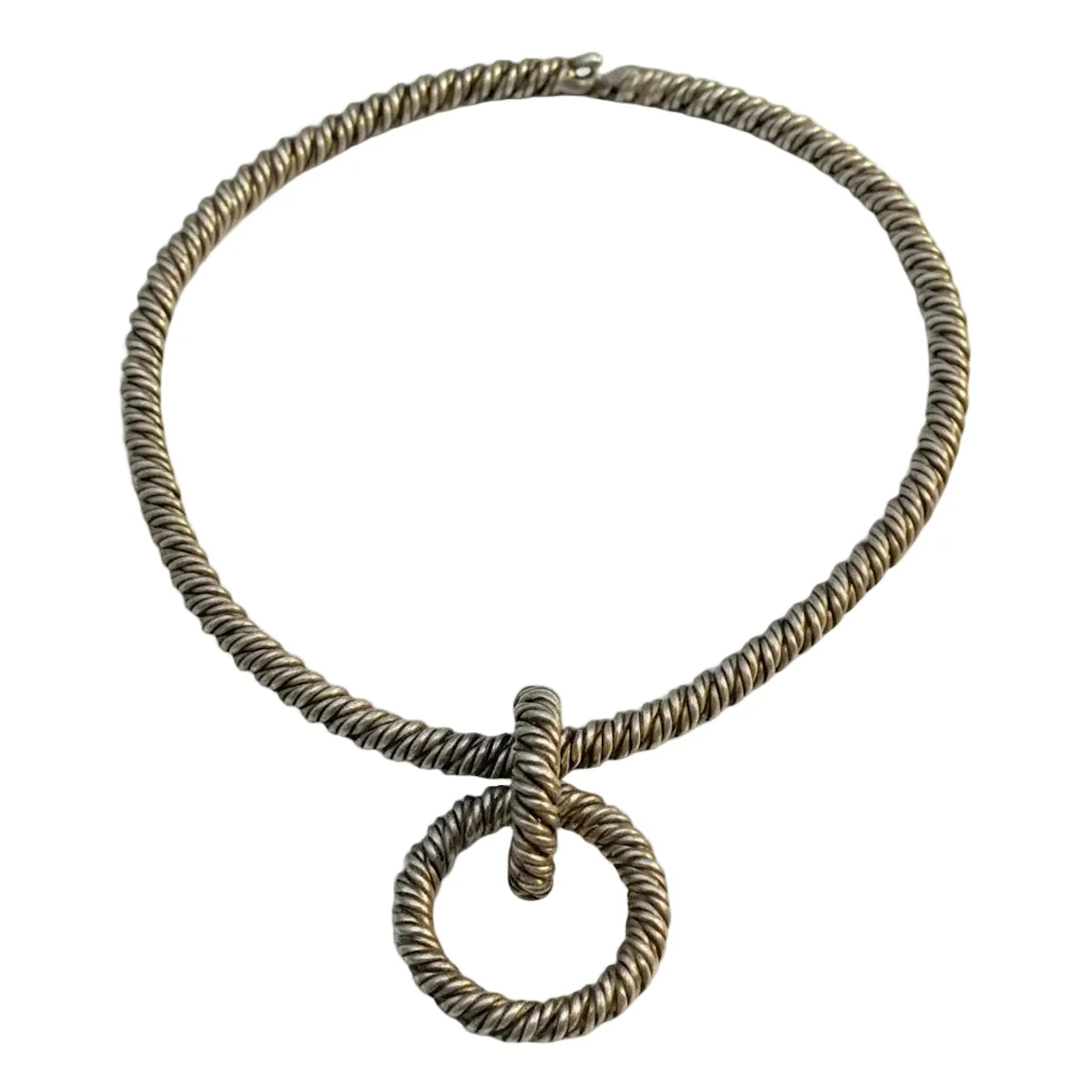 HERMES Necklace in Silver - Lucien Vachey