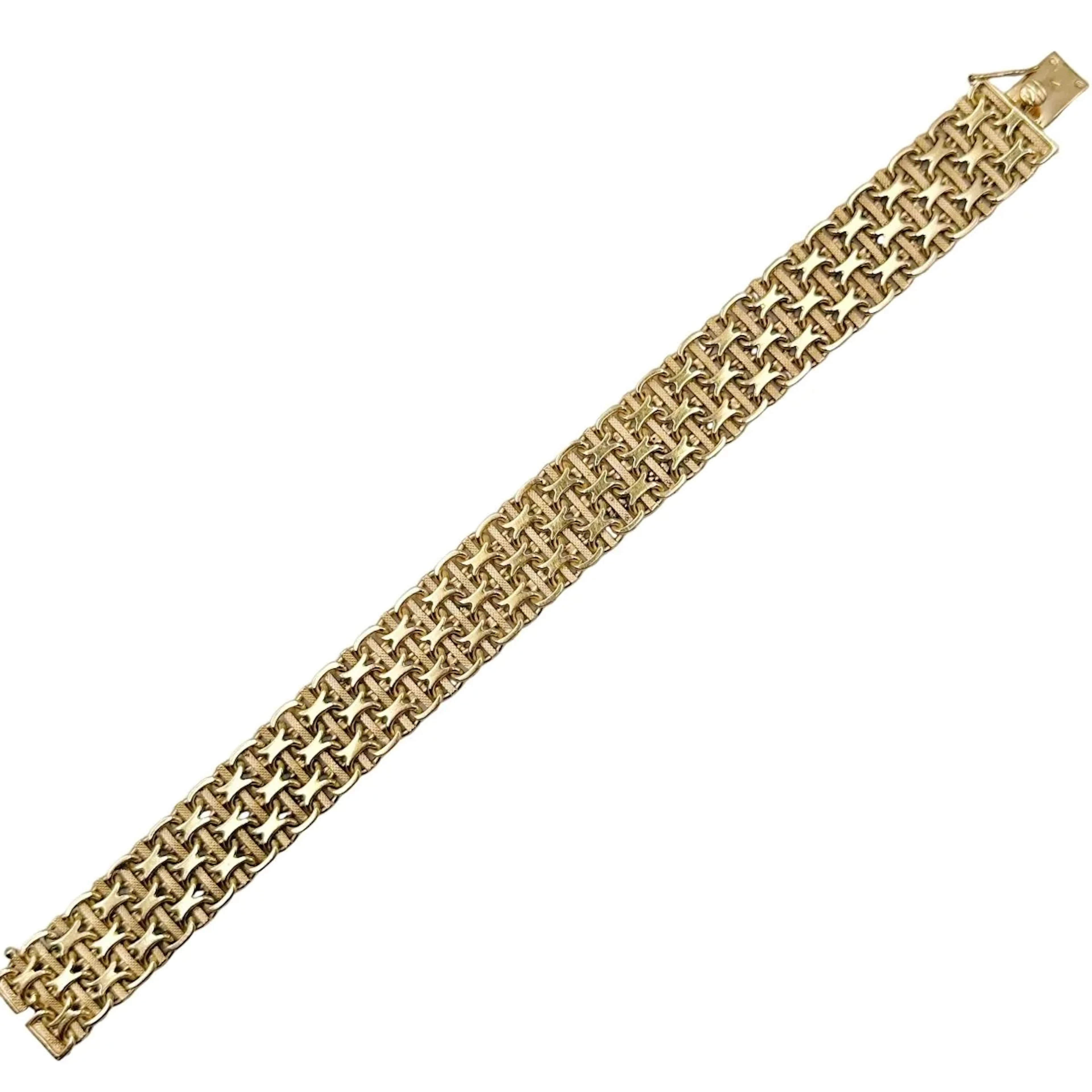 Flexible Bracelet in Yellow gold