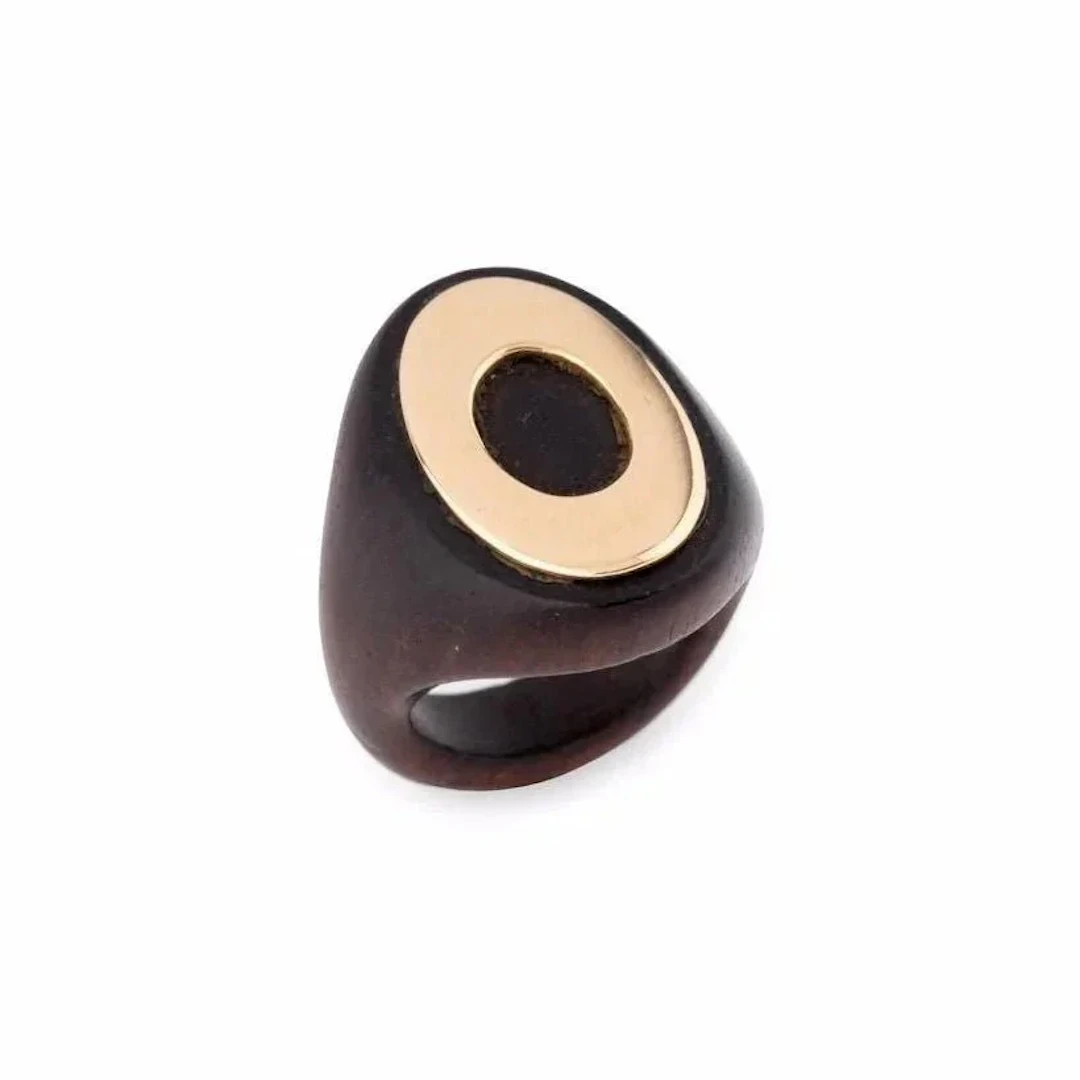 Ring Dôme VAN CLEEF & ARPELS in yellow gold and wood