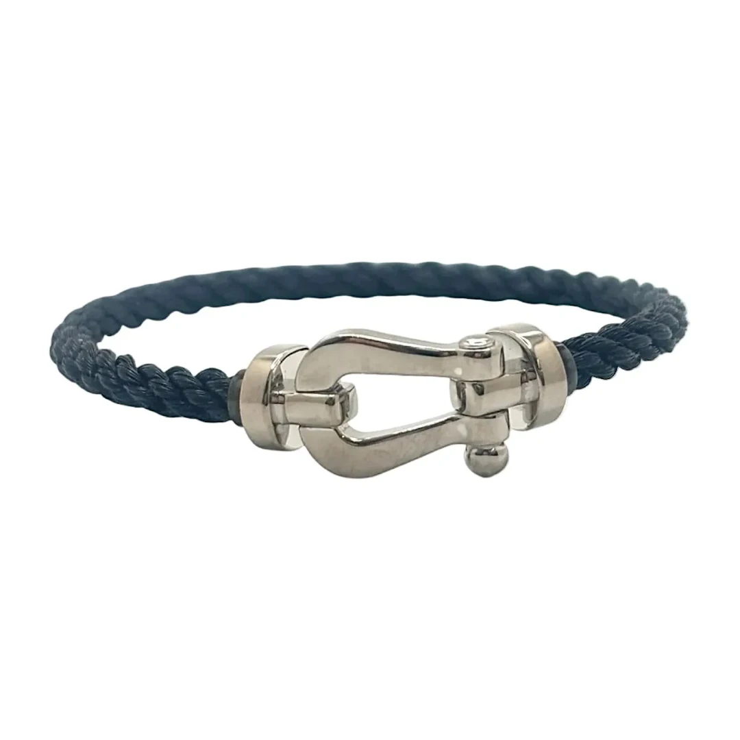 Bracelet FRED "Force 10" GM in white gold