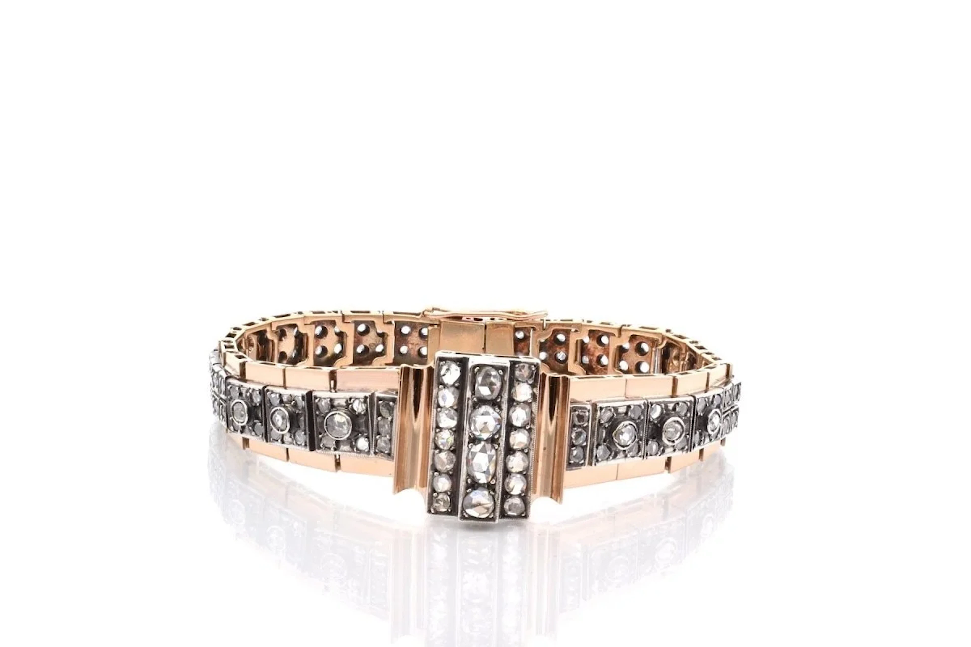 Bracelet antique gold and silver